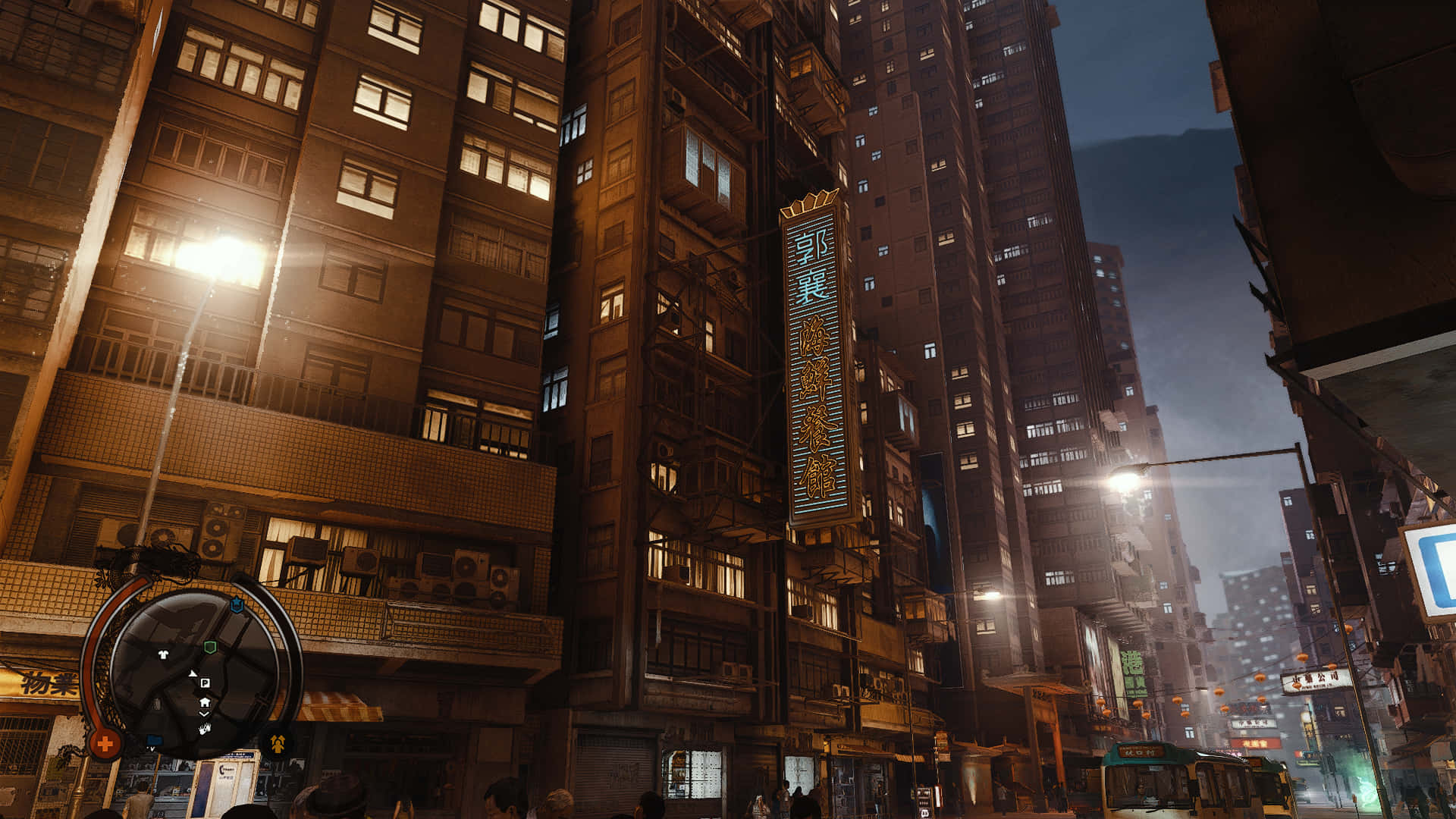 Furahia mji wa Hong Kong wenye uhai katika Sleeping Dogs Picha ya Ukuta