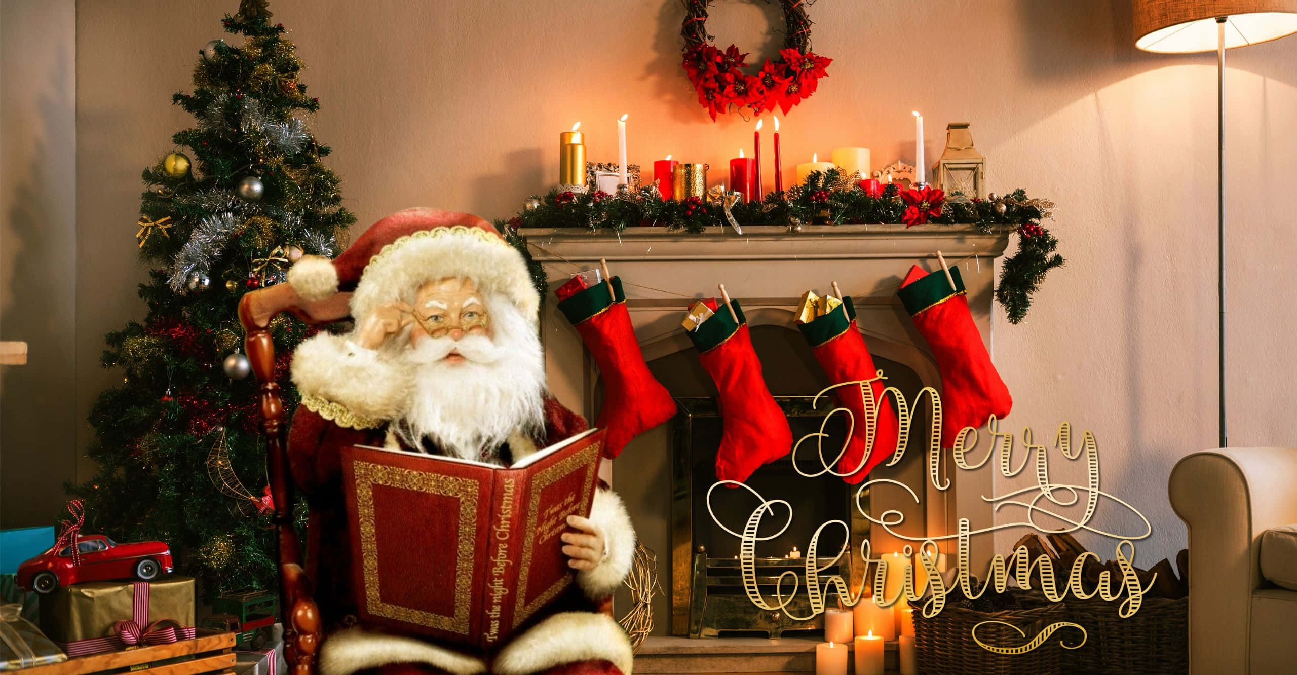 Furahia msimu huu wa furaha na Krismasi Mubarak! Picha ya Ukuta