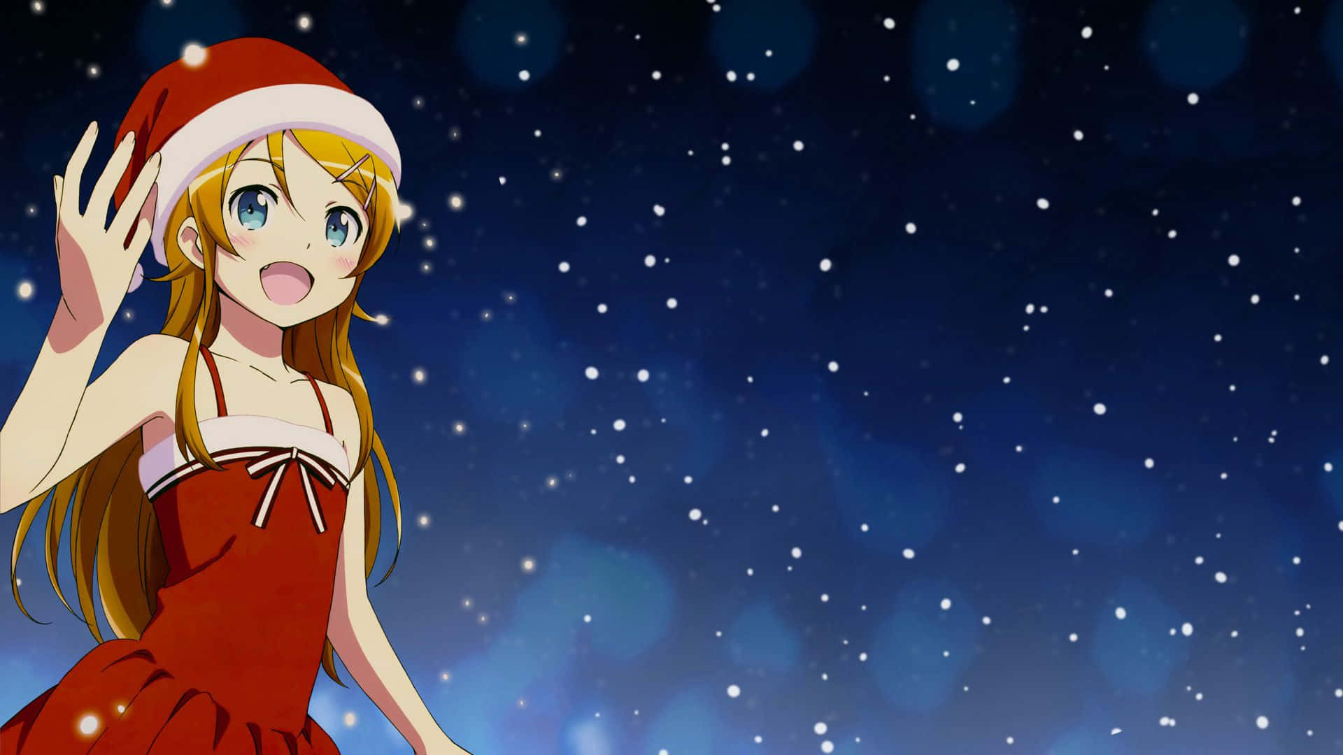 Furahia Msimu wa Krismasi na Anime ya Krismasi Picha ya Ukuta