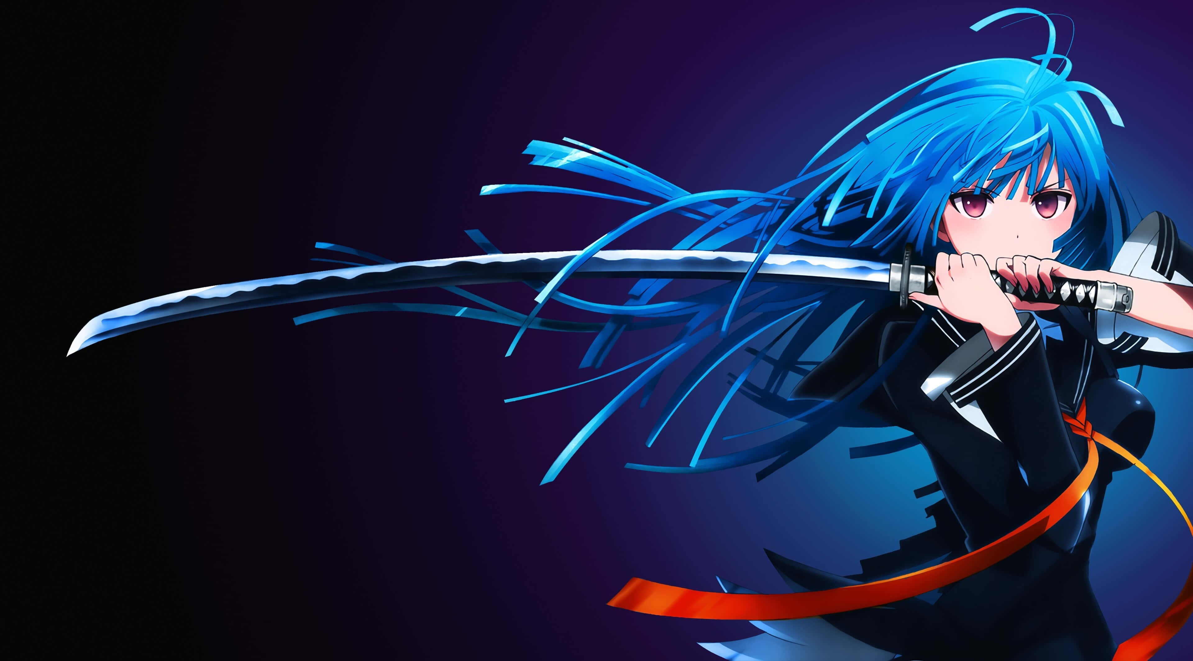 Furahia rangi nyororo za Anime 4K! Picha ya Ukuta