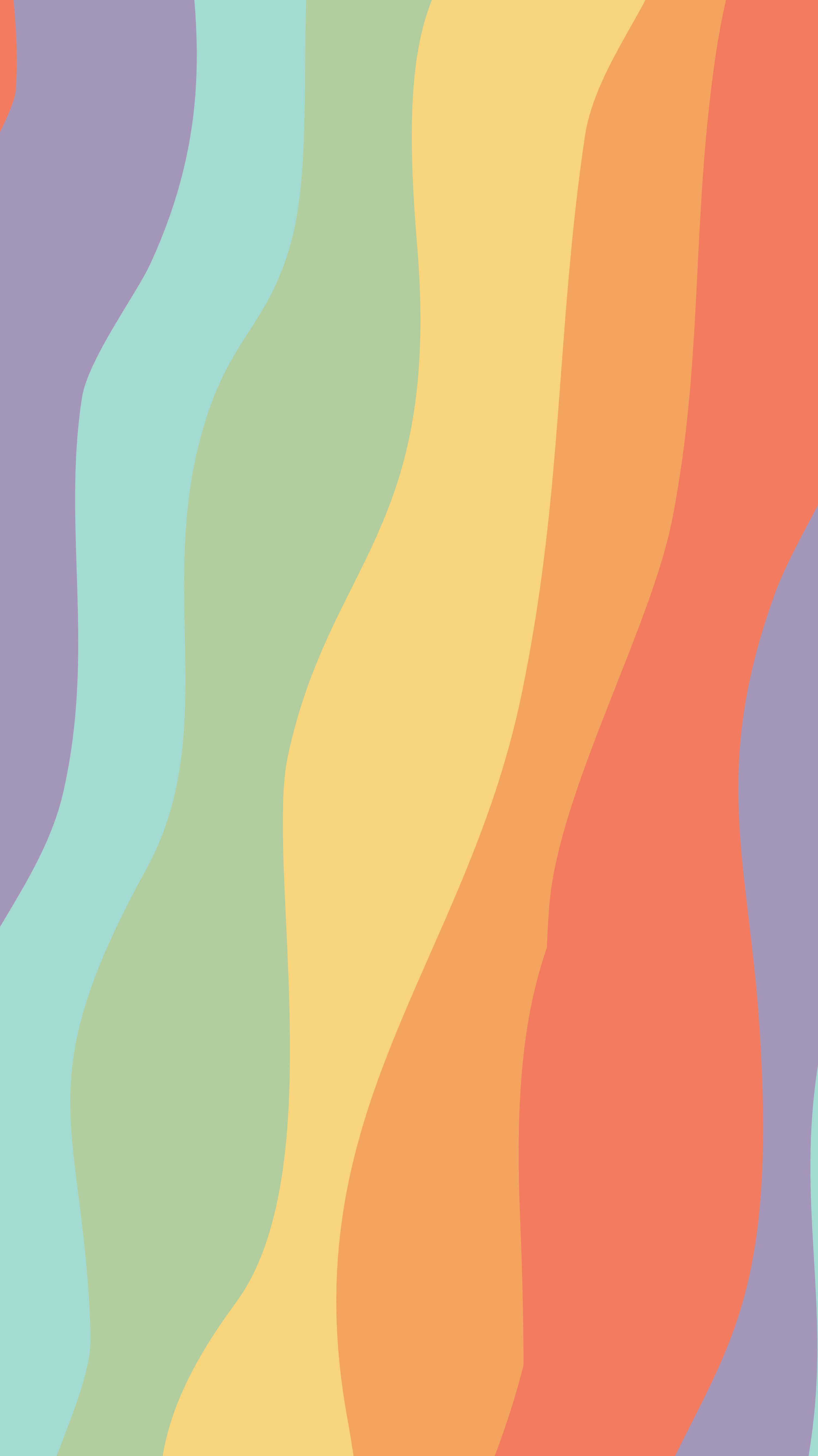 "Furahia rangi za furaha na heri na Rainbow Aesthetic" Picha ya Ukuta