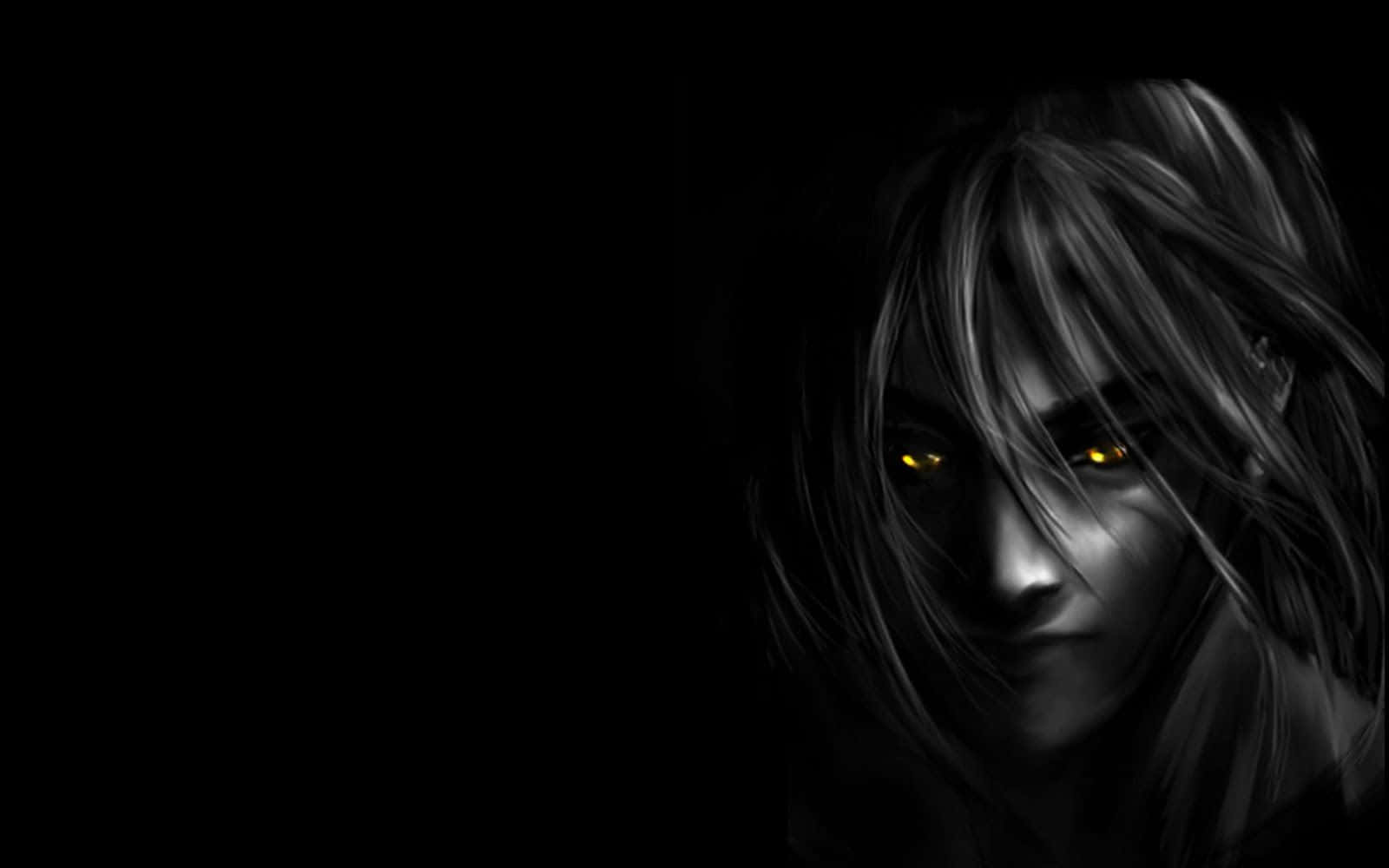 Furahia Uchawi wa Anime na Black Anime Picha ya Ukuta