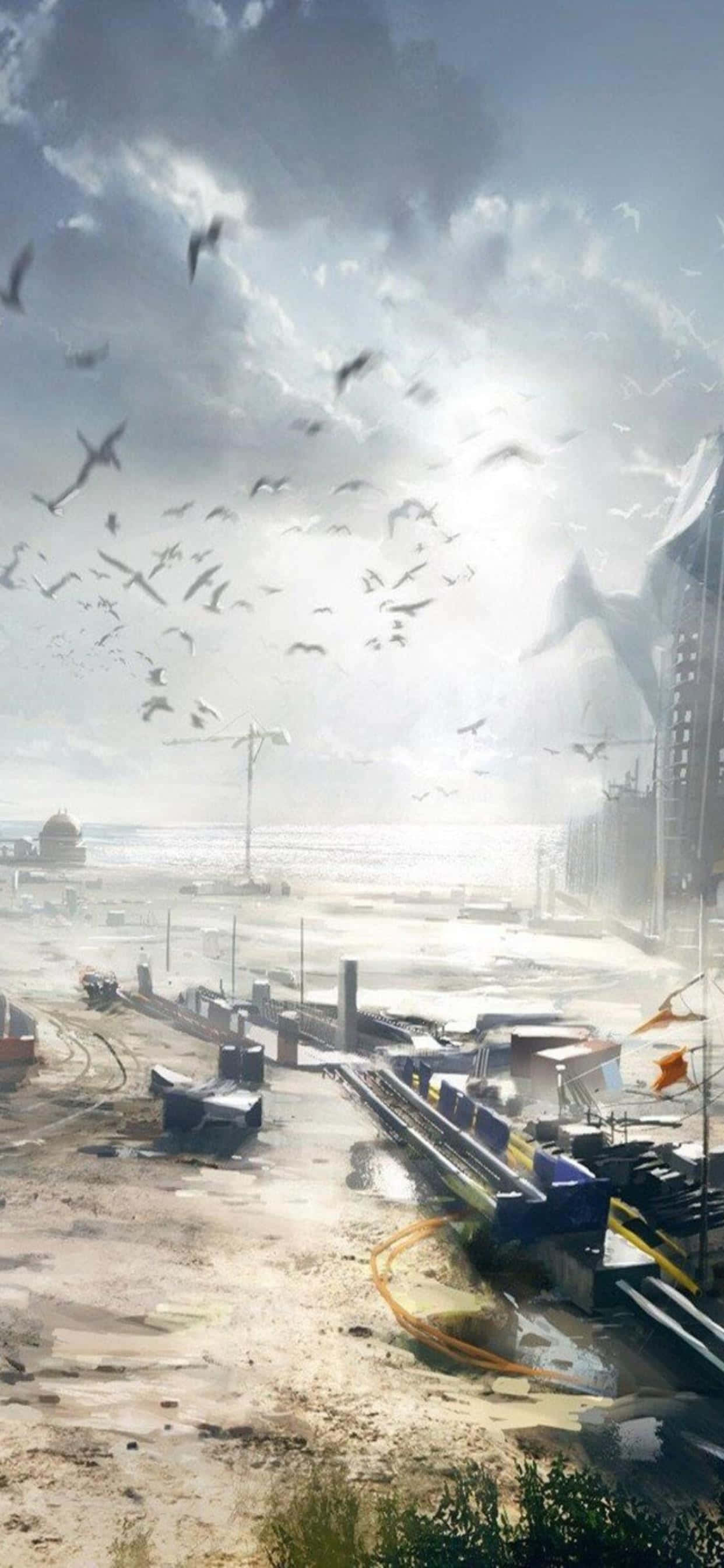 Furahia uchezaji wa kusisimka na iPhone Xs Max na Battlefield 4. Picha ya Ukuta