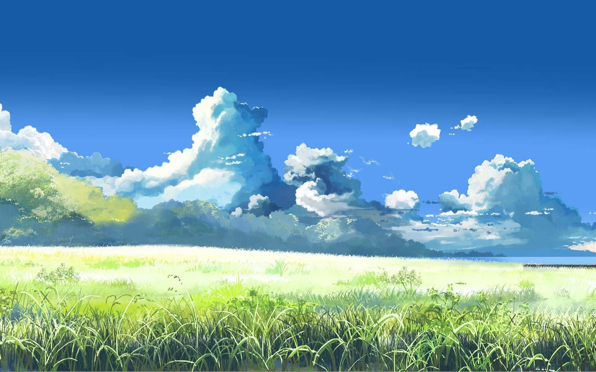 Furahia uzuri wa asili kupitia anime Picha ya Ukuta
