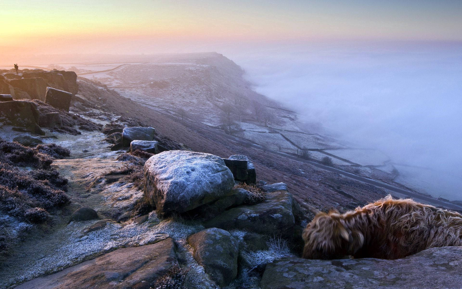 Furahia uzuri wa Rocky Mountain Picha ya Ukuta