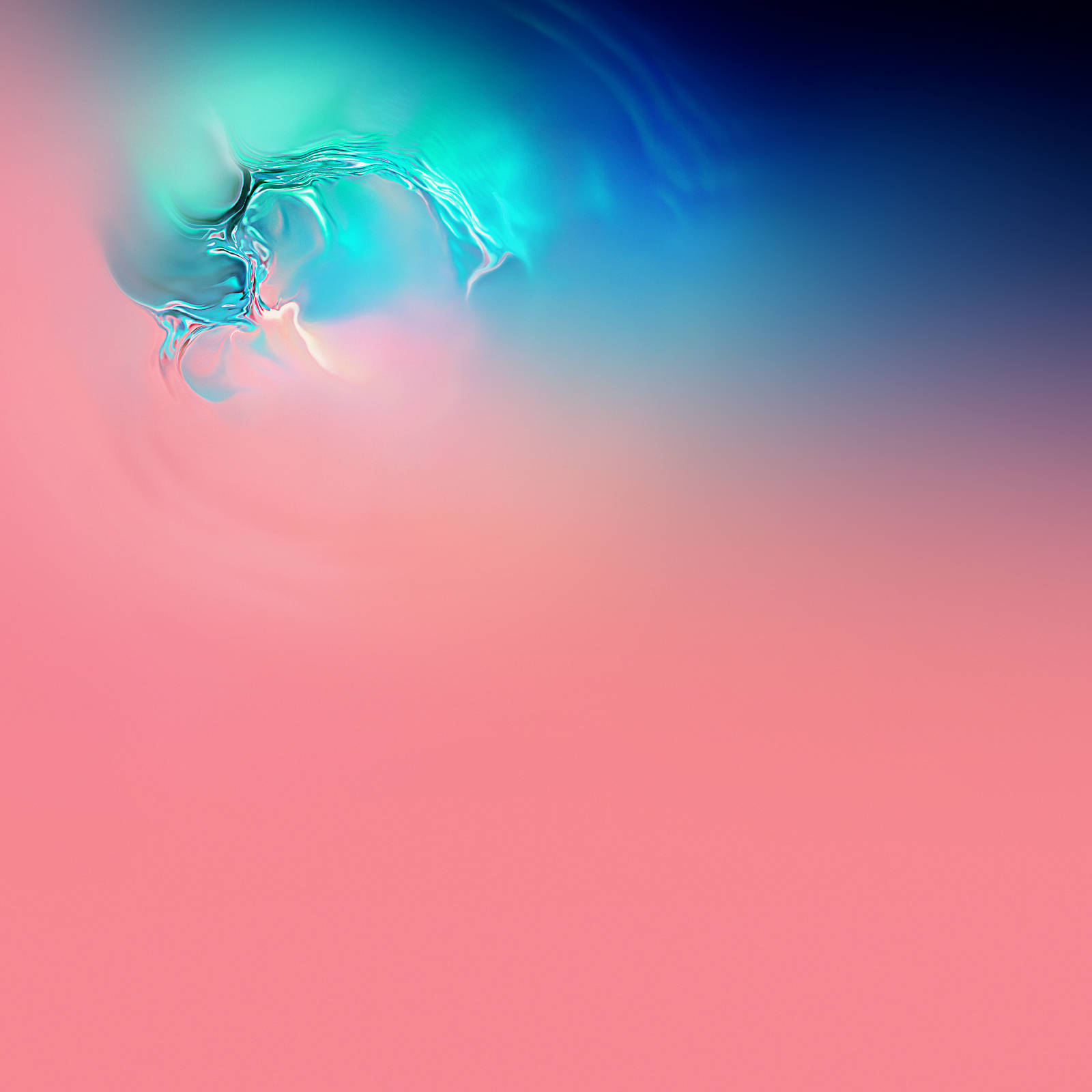 Galaxy S10 Pink Over Blue Picha ya Ukuta