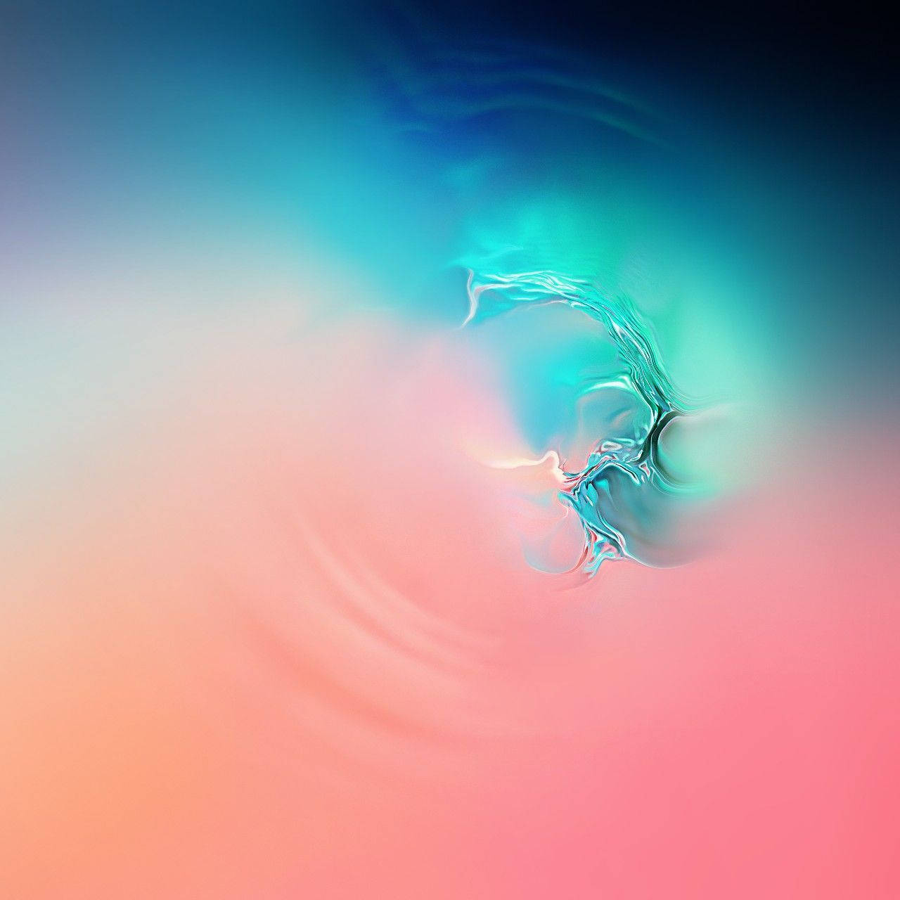 Galaxy S10 Swirled Pink Blue Picha ya Ukuta