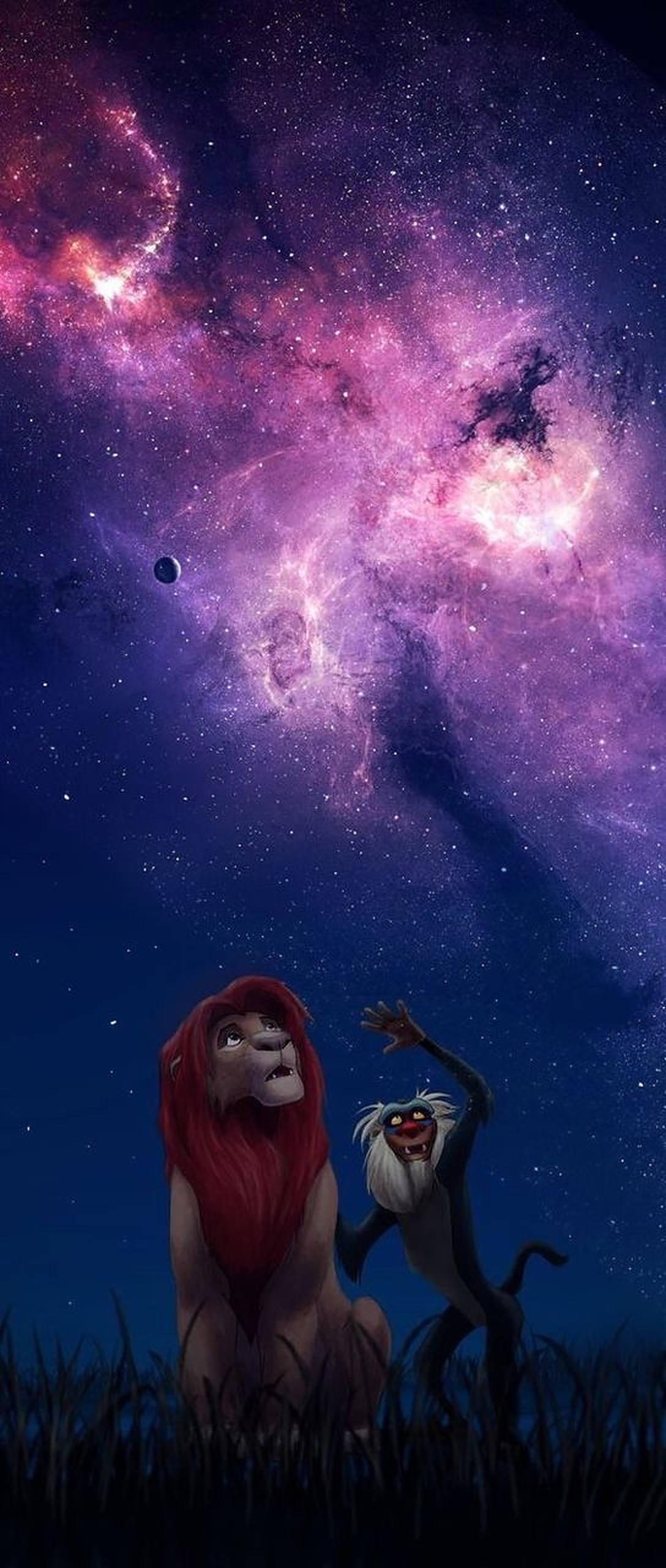 Galaxy Simba Mfalme Simba Picha ya Ukuta