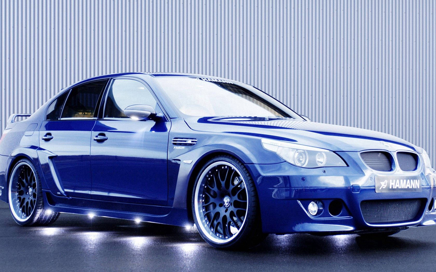Gari la BMW la Hamann la Bluu Picha ya Ukuta