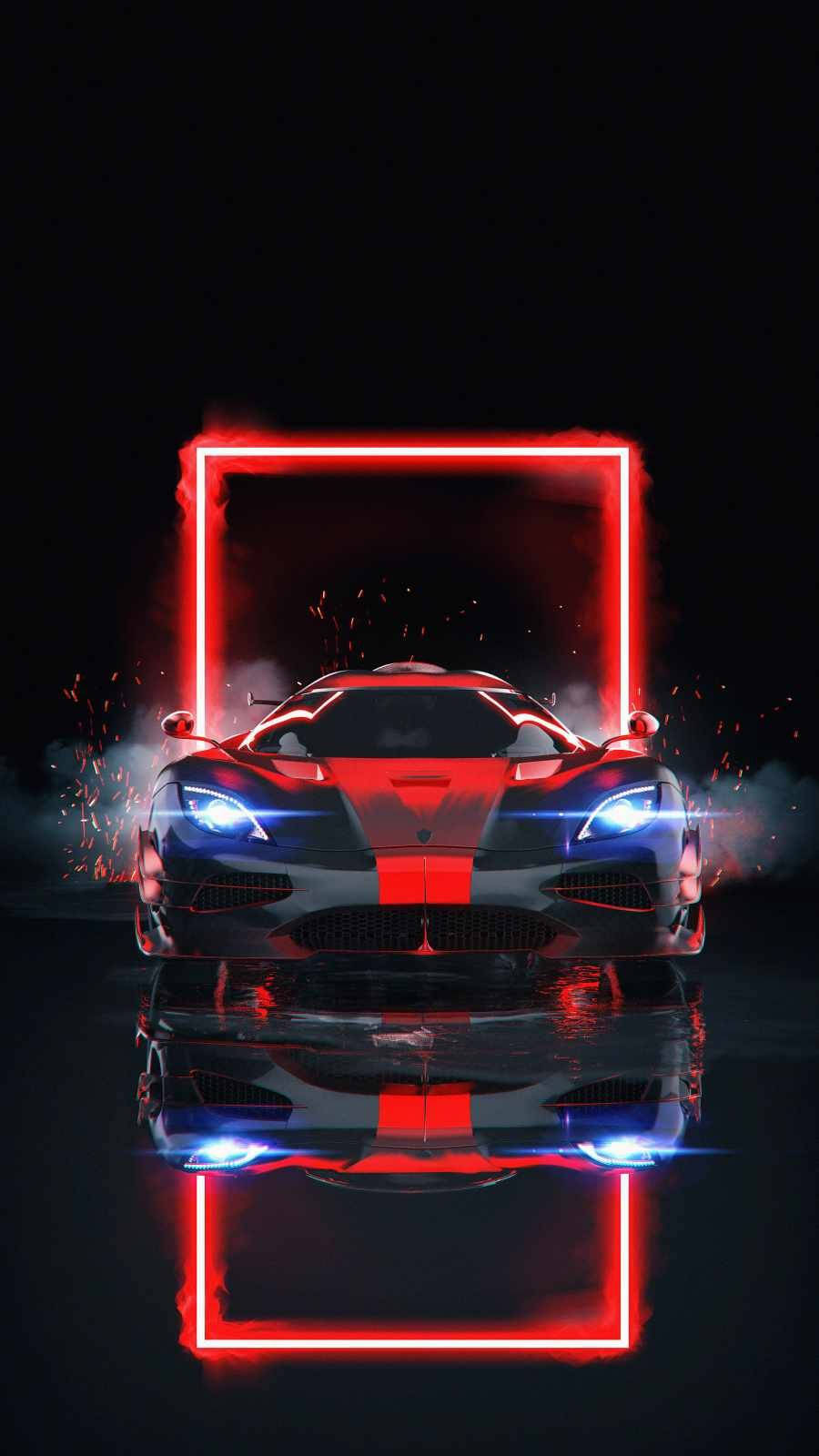 Gari la Koenigsegg One:1 la iPhone Picha ya Ukuta