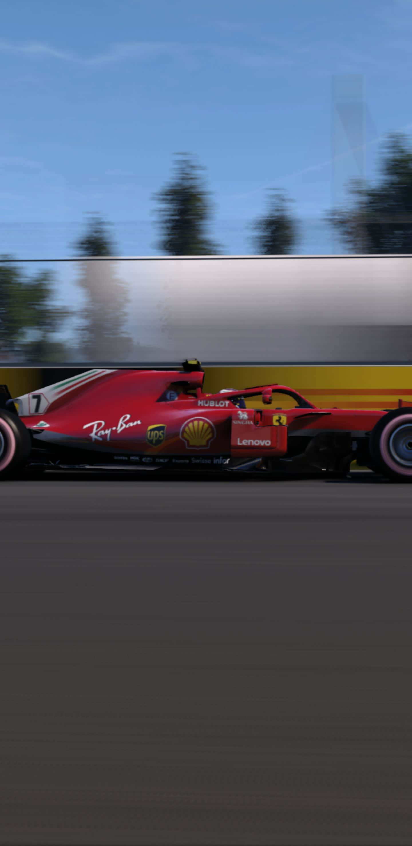 Gari la Mashindano la Ferrari SF71H Pixel 3xl F1 2018 Mandharinyuma Picha ya Ukuta