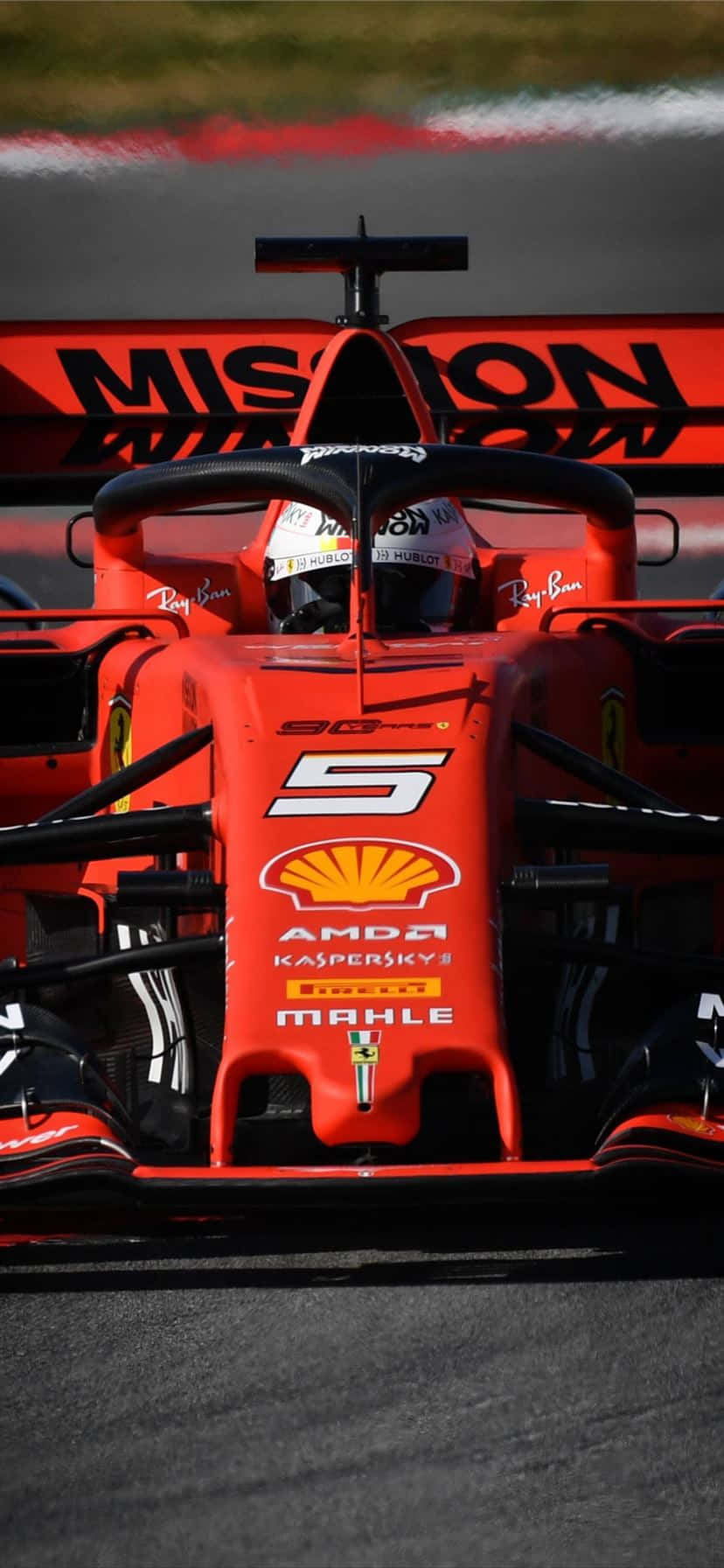 Gari la Mbio la Ferrari la Formula One Haraka Picha ya Ukuta