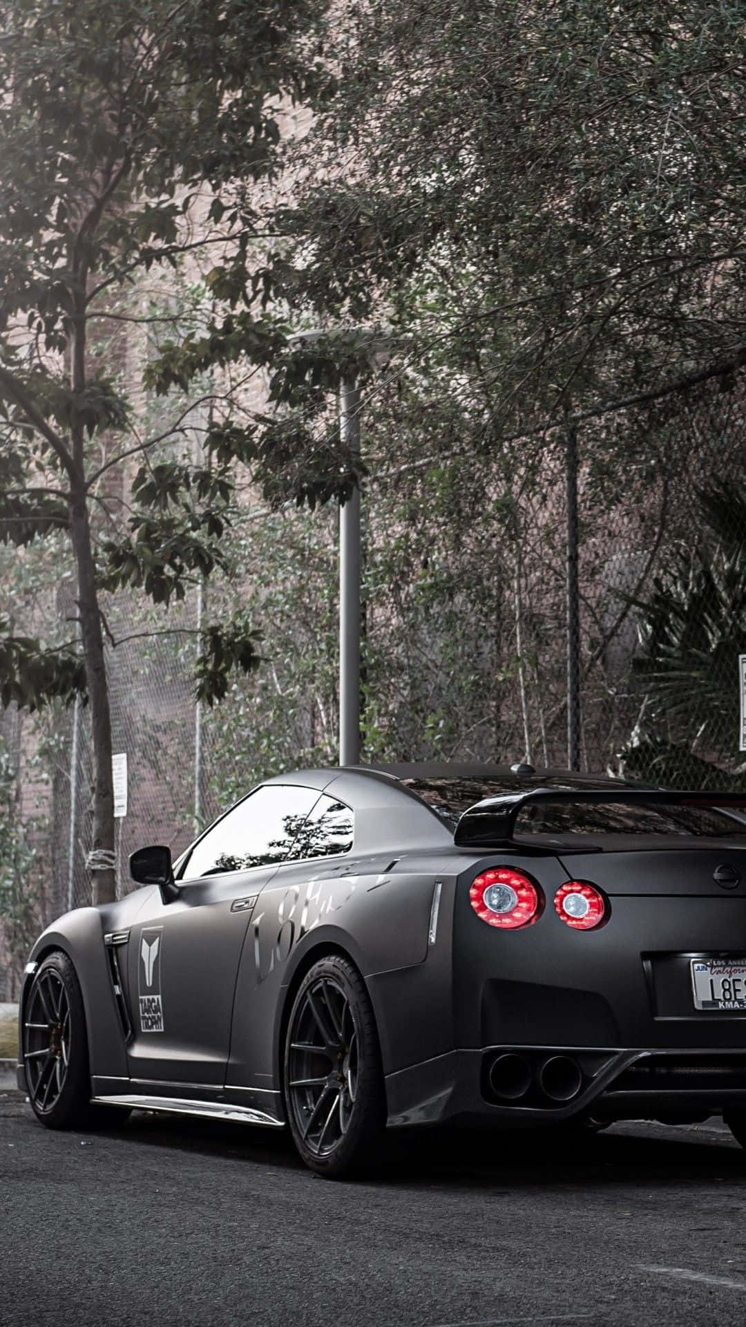 Gari Nyeusi la GTR R35 Picha ya Ukuta