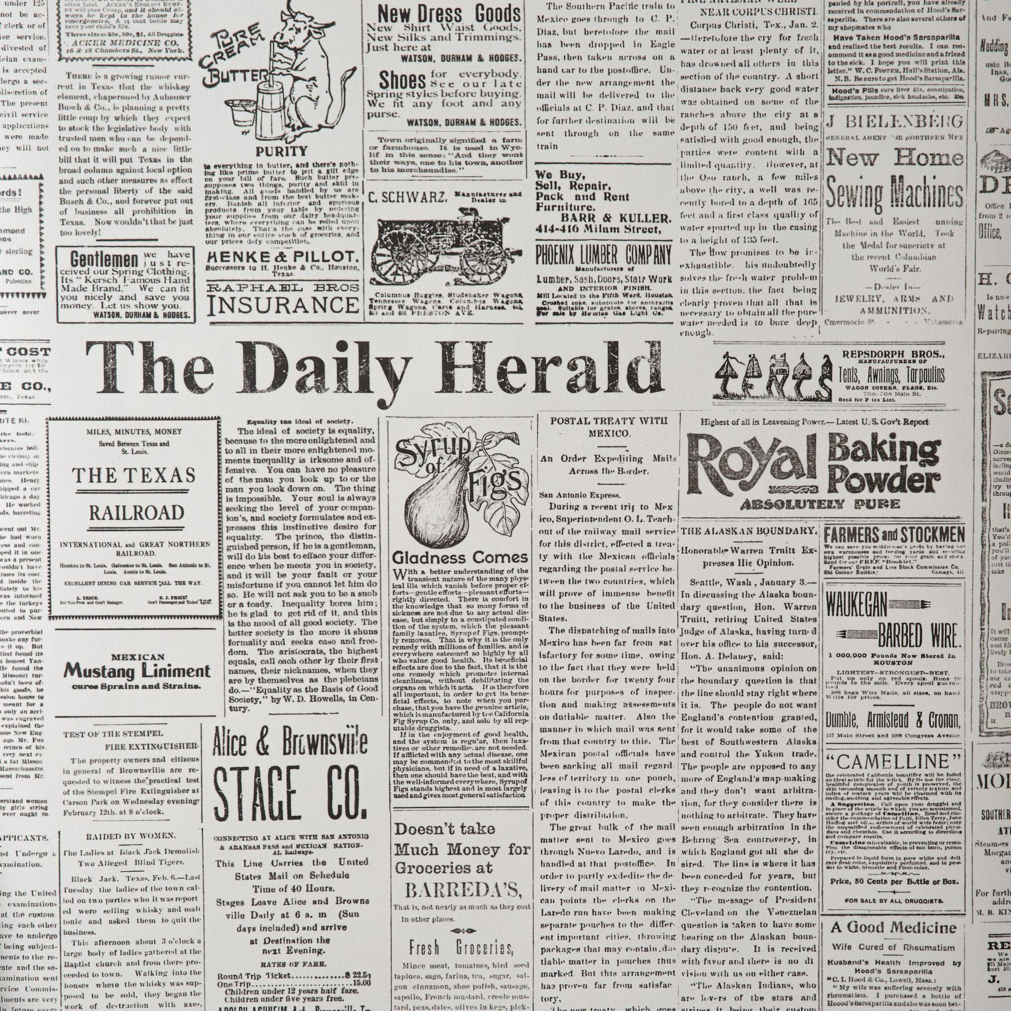 Gazeti la Kawaida The Daily Herald Picha ya Ukuta