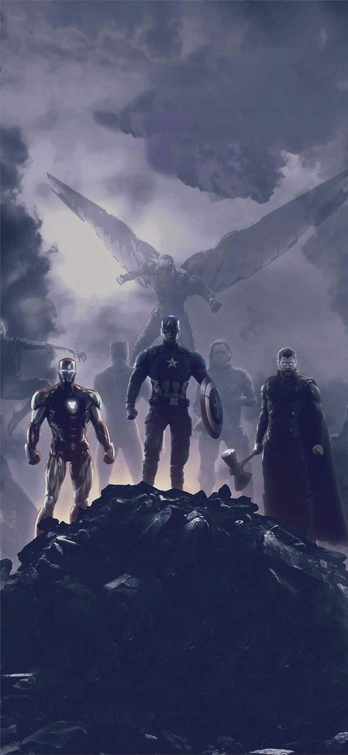 Get ready for the ultimate Marvel experience with an iPhone XS and Avengers. Picha ya Ukuta