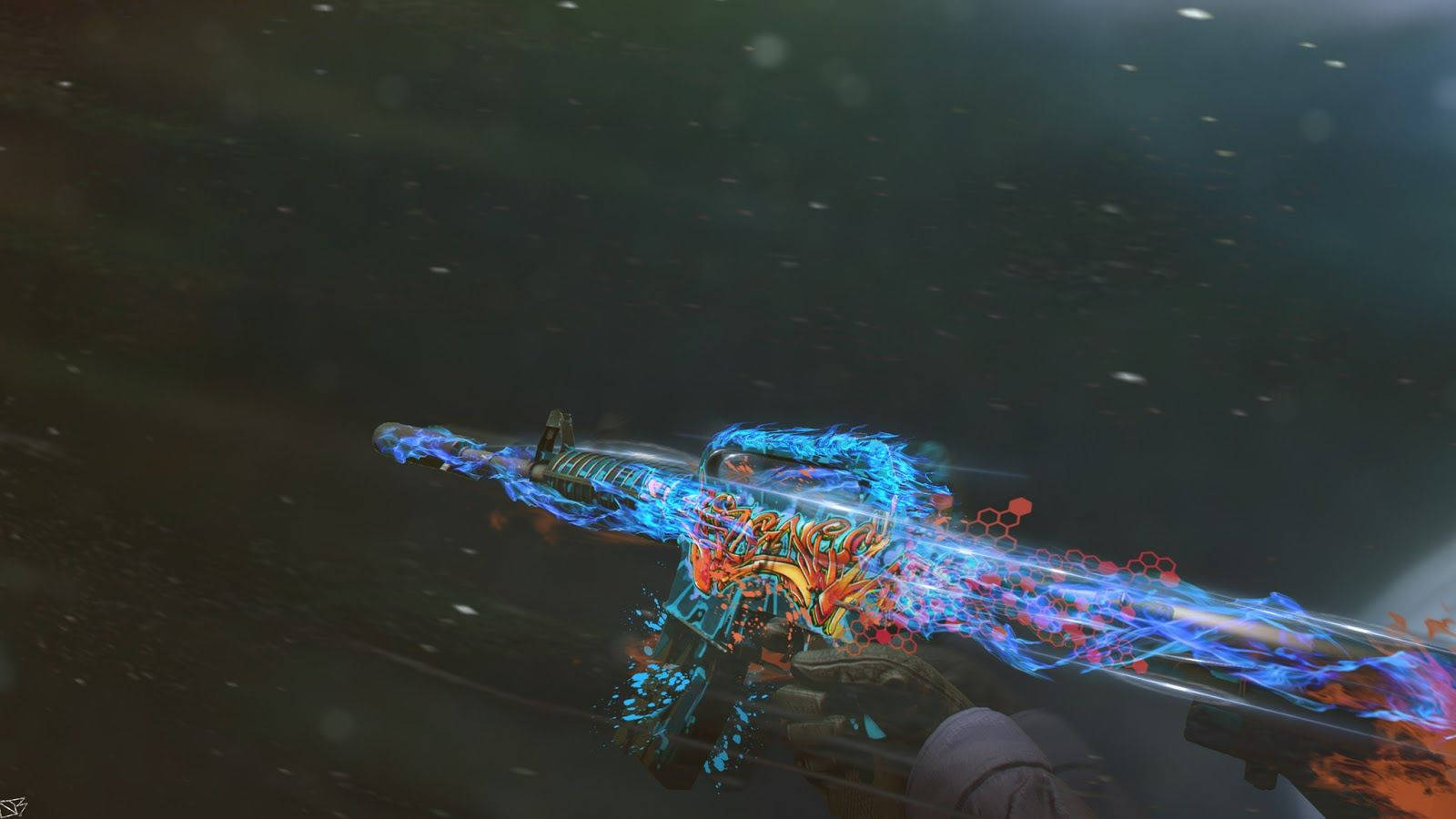 Get ready to dominate the virtual battlefield with this badass CSGO gun Picha ya Ukuta