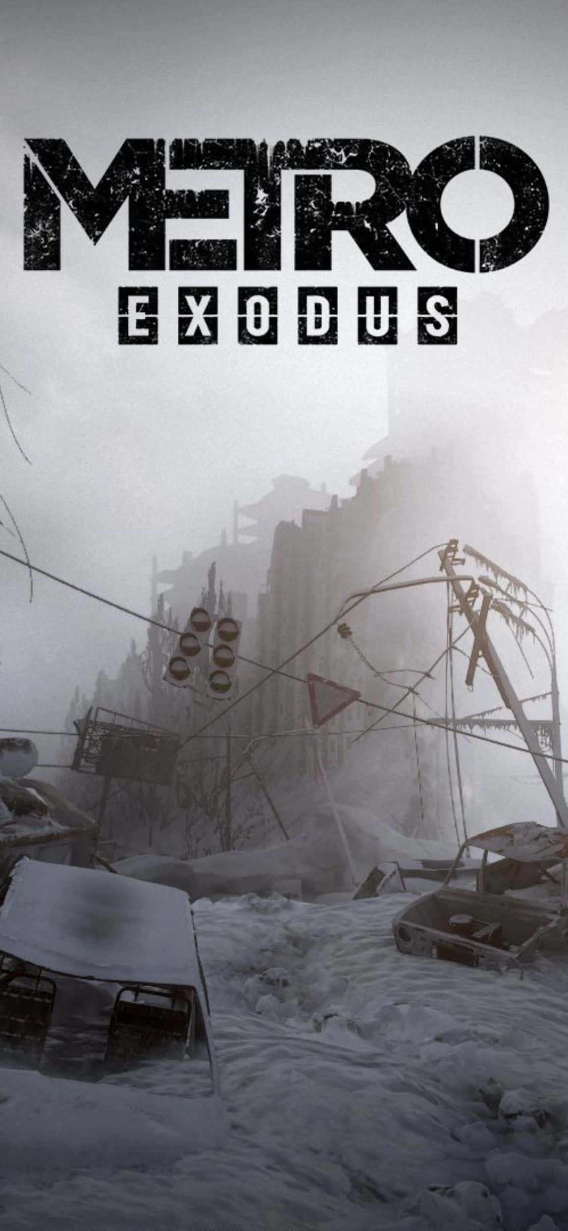 Get ready to explore a post-apocalyptic world with your iPhone X and Metro Exodus Picha ya Ukuta