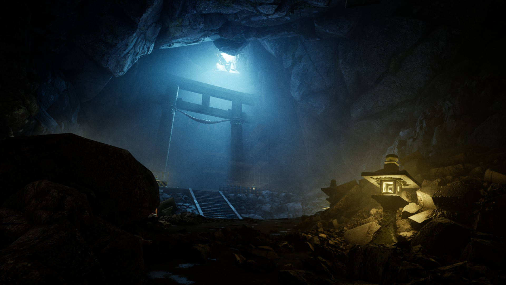 Ghostwire Tokyo Torii ya Chini ya Ardhi Picha ya Ukuta