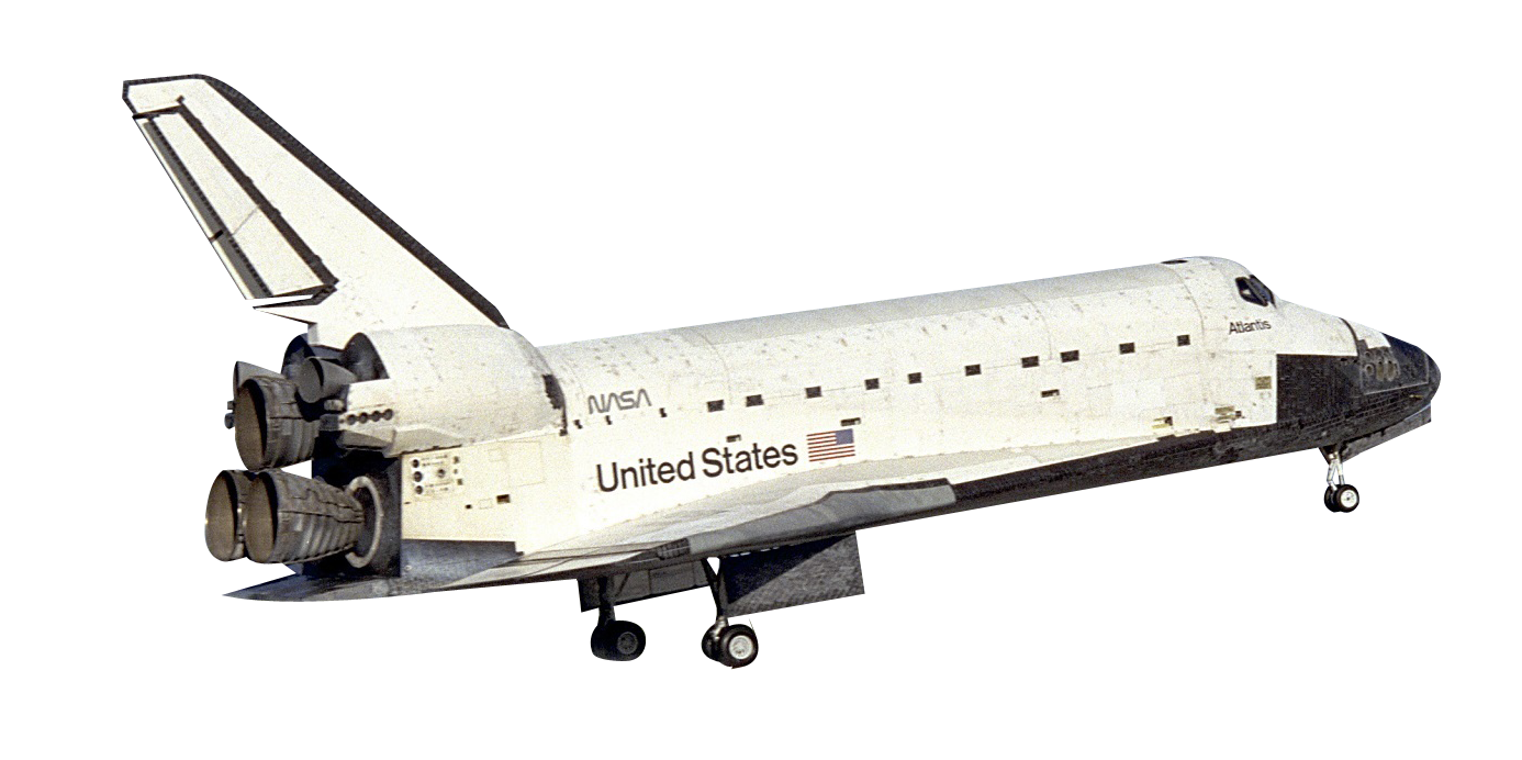 Gia za Kutua za N A S A Space Shuttle Atlantis Zimetumwa Picha ya Ukuta