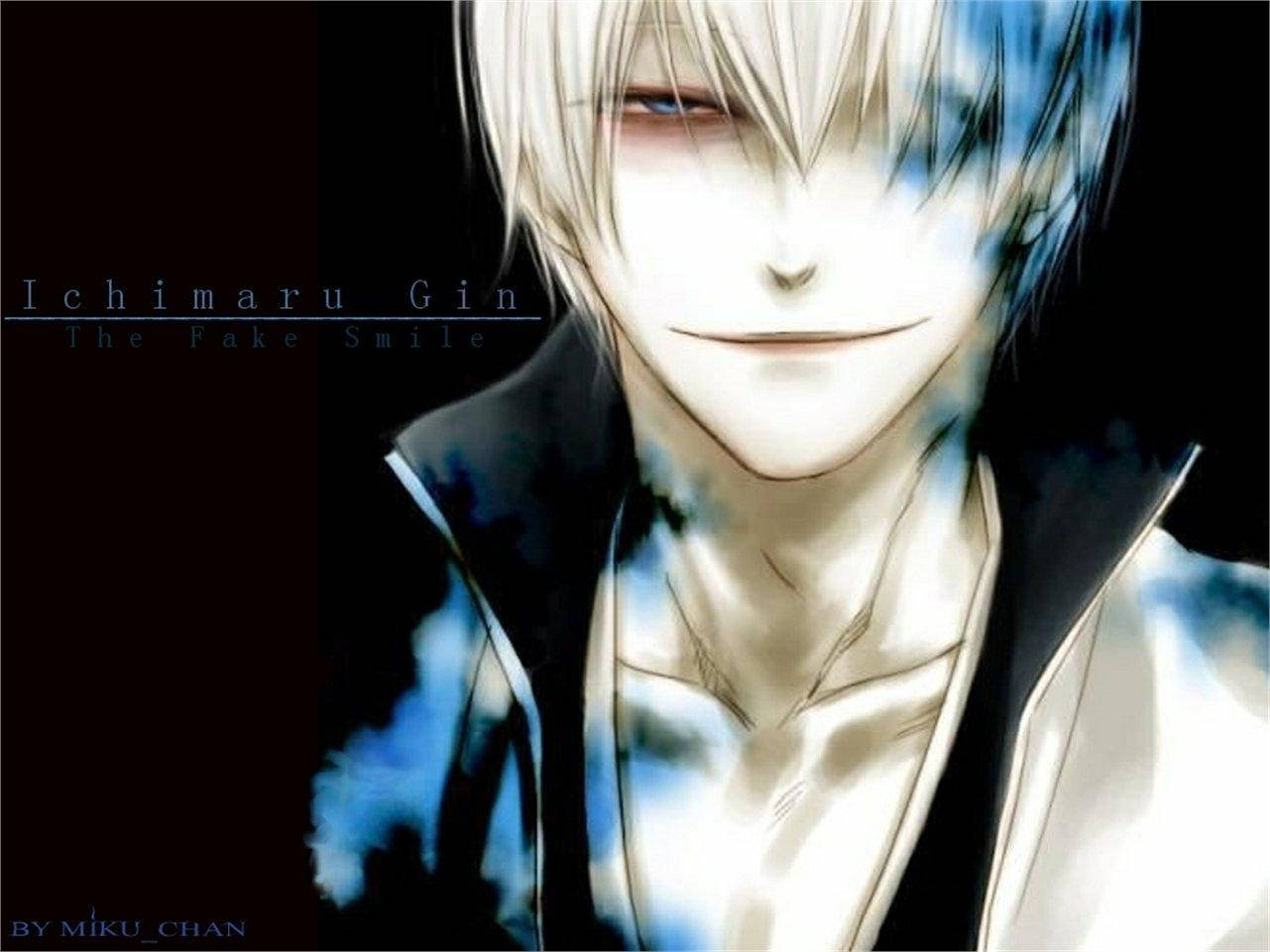 Gin Ichimaru Tabasamu Bandia Picha ya Ukuta