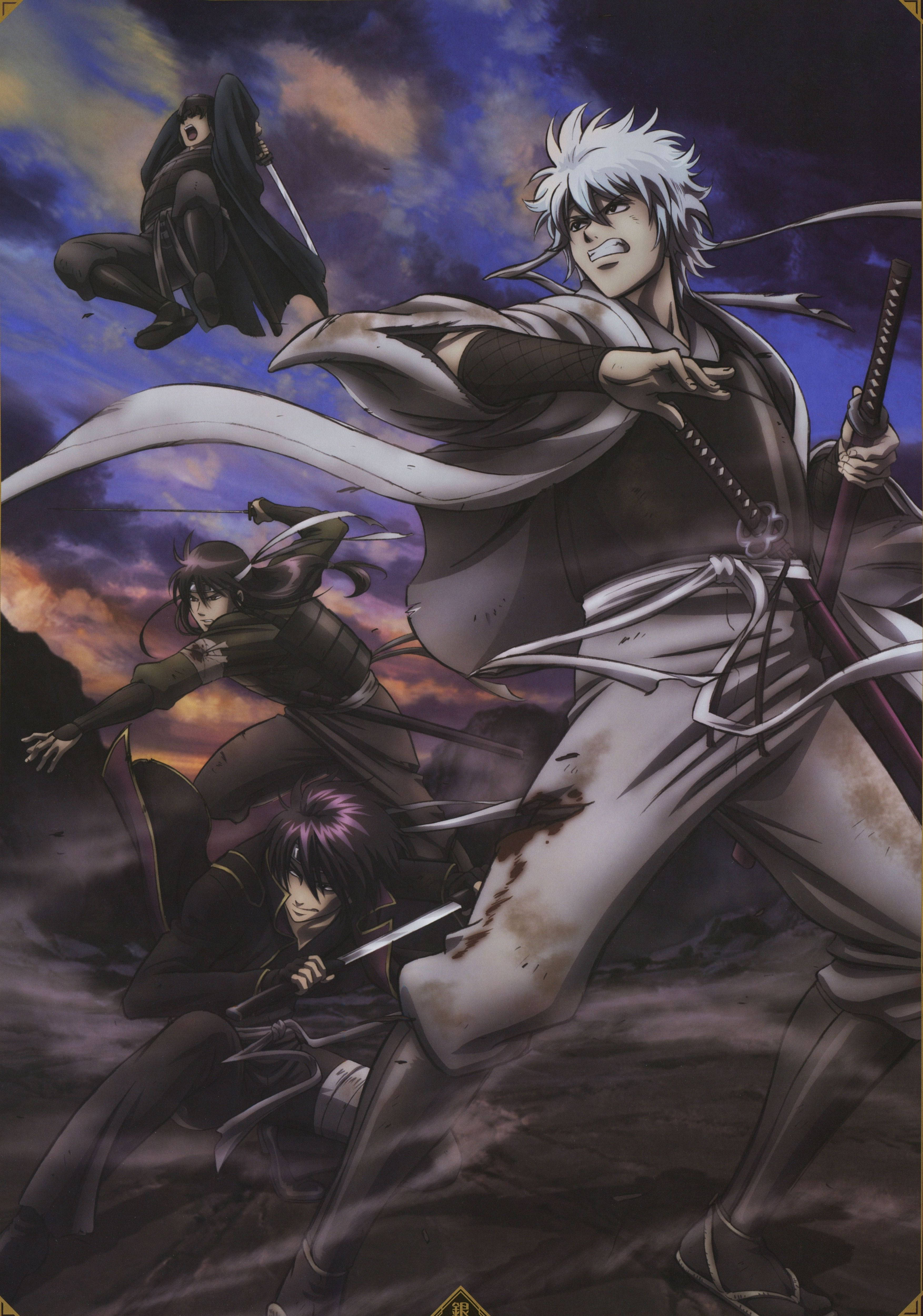 Gintama Characters Ready-To-Fight Picha ya Ukuta