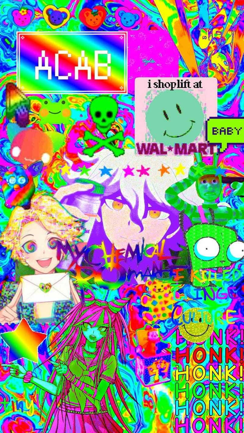 Glitchcore Aesthetic Mbadala Picha ya Ukuta