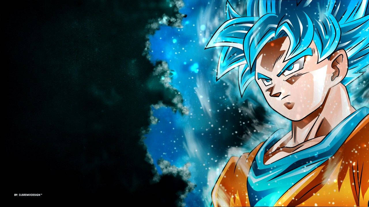 Goku Akibadilika Kuwa Super Saiyan Blue! Picha ya Ukuta