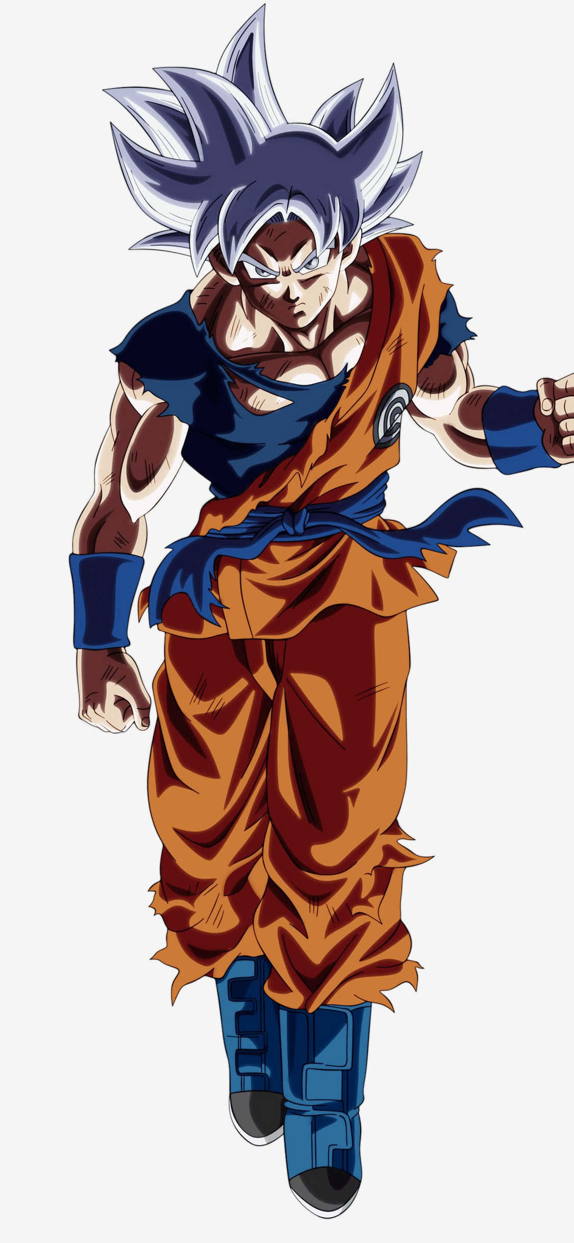 Goku akichukua mfumo wenye nguvu wa Ultra Instinct Picha ya Ukuta