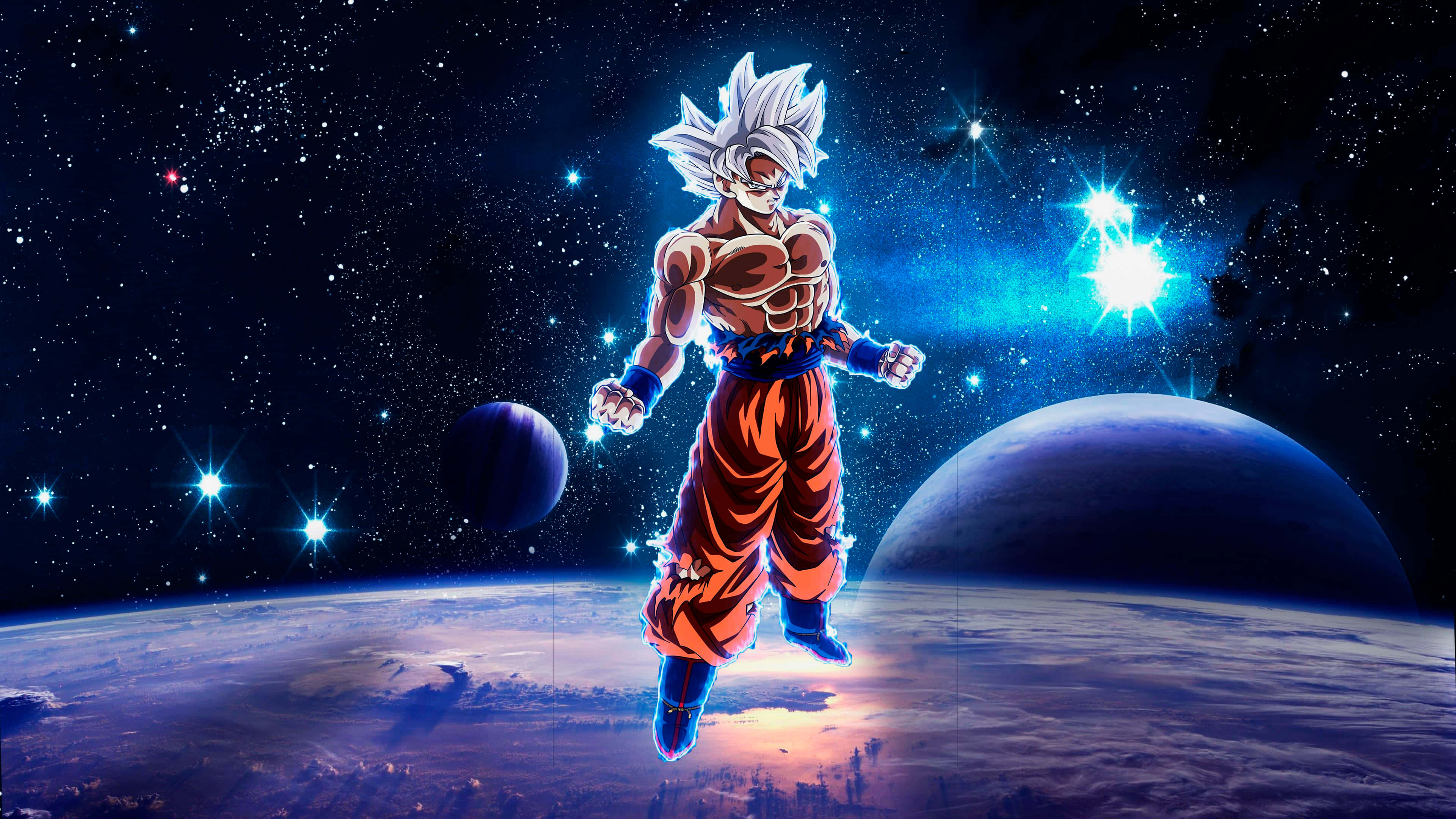 Goku akifikia silika ya juu Picha ya Ukuta