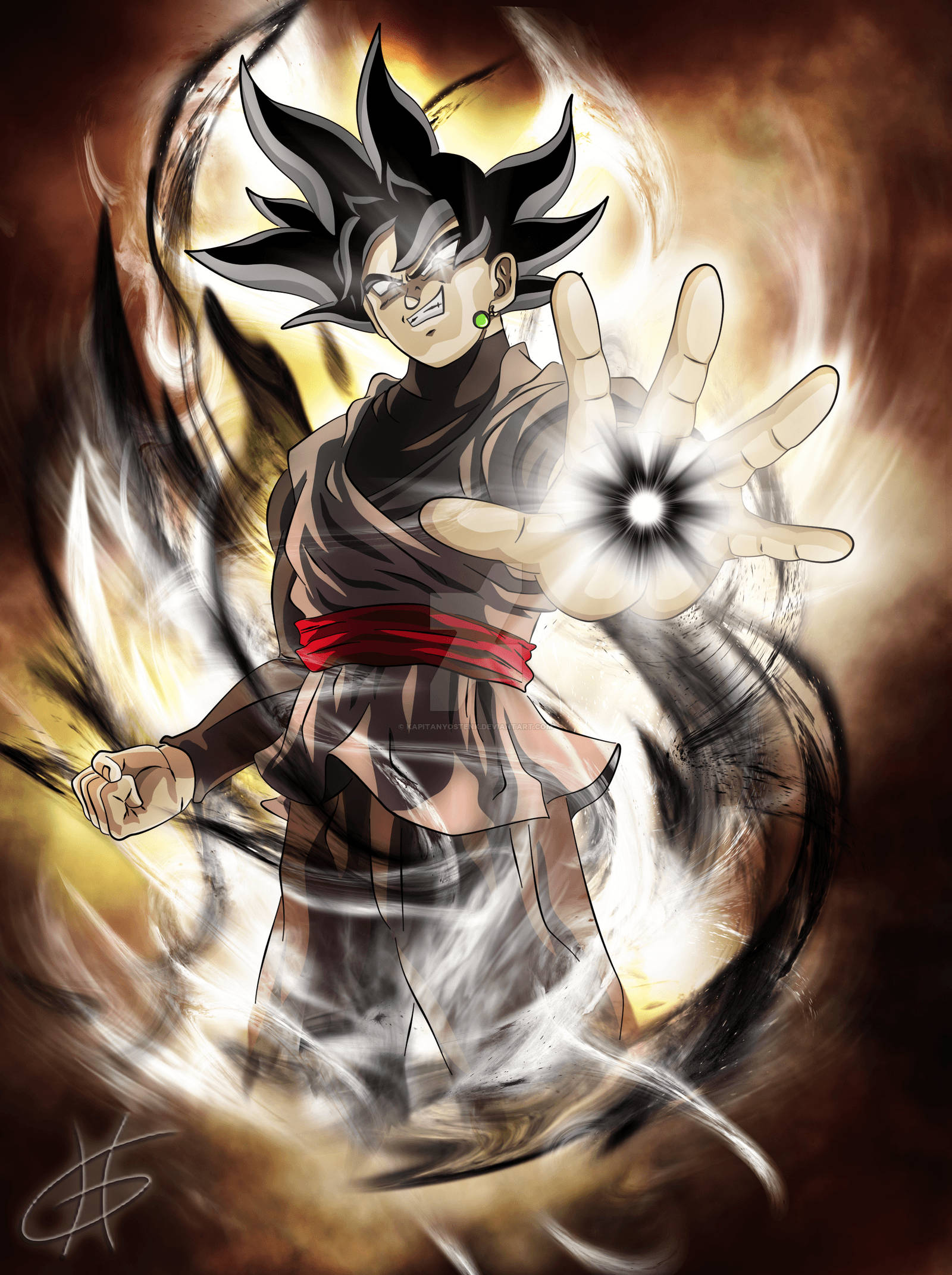 Goku Akifungua Nguvu Zake za Super Saiyan Picha ya Ukuta