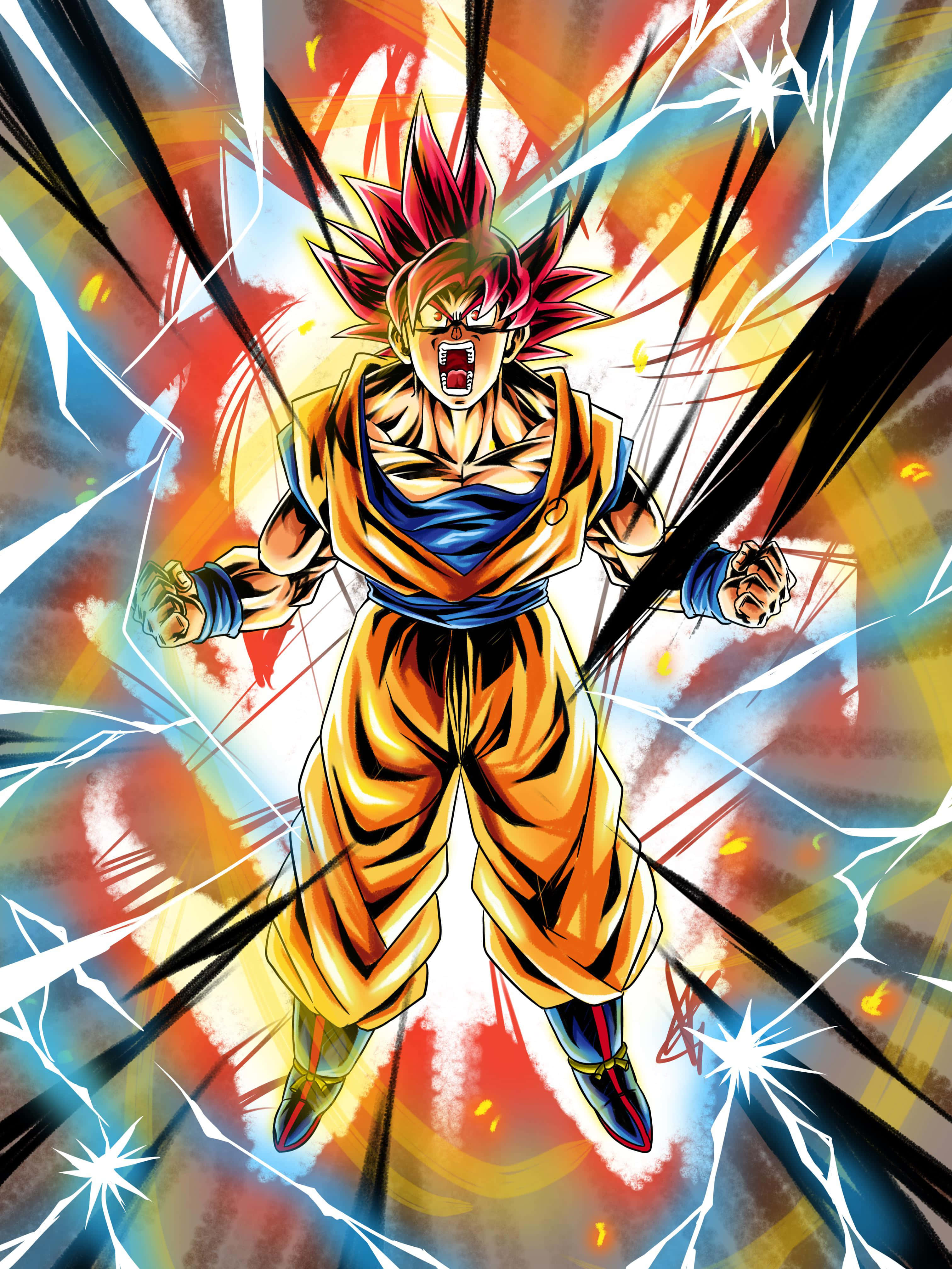 Goku akivuka mipaka yake kwa Ultra Instinct! Picha ya Ukuta