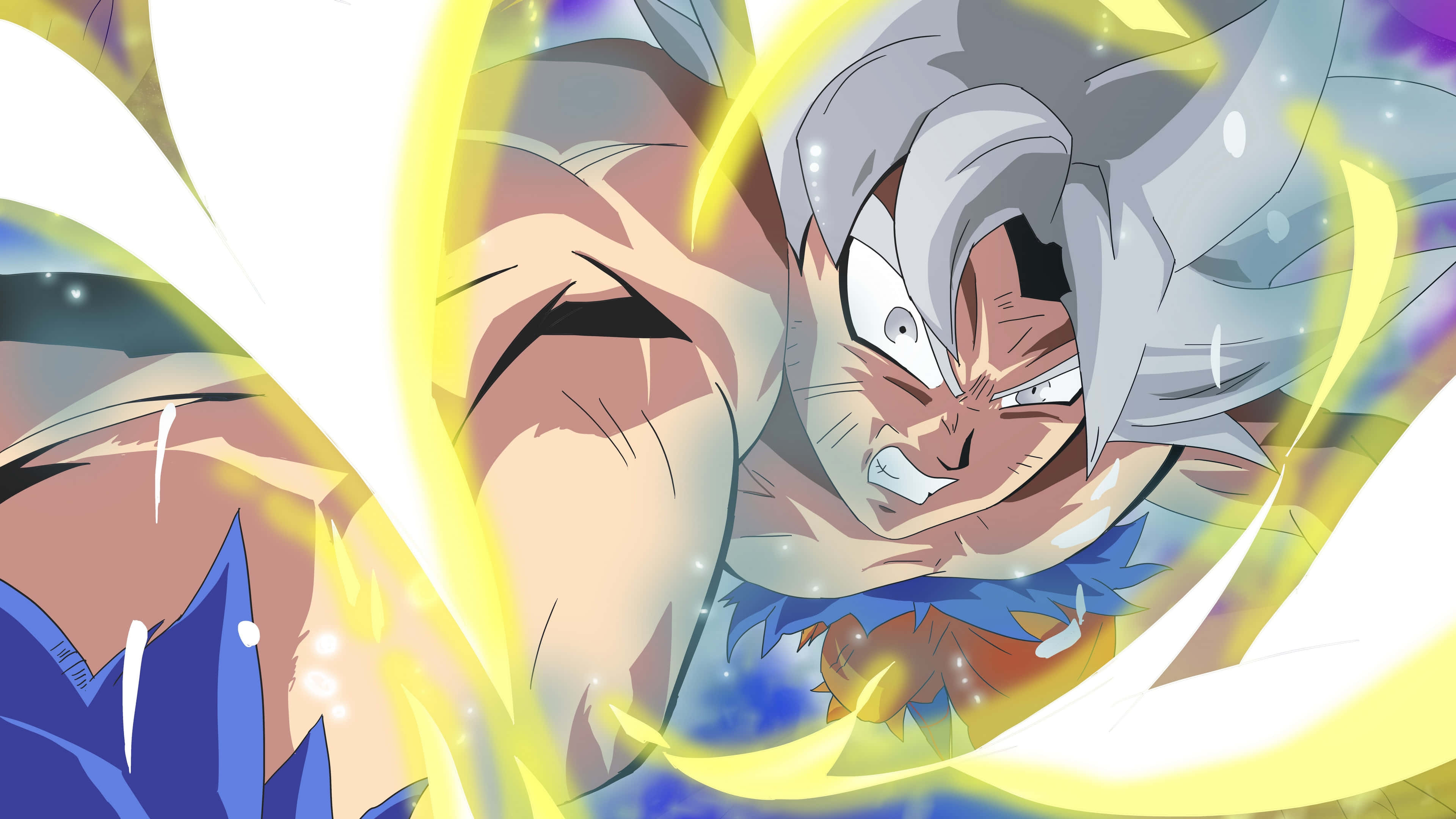 Goku anafungua Ultra Instinct kufikia kilele kipya cha nguvu Picha ya Ukuta