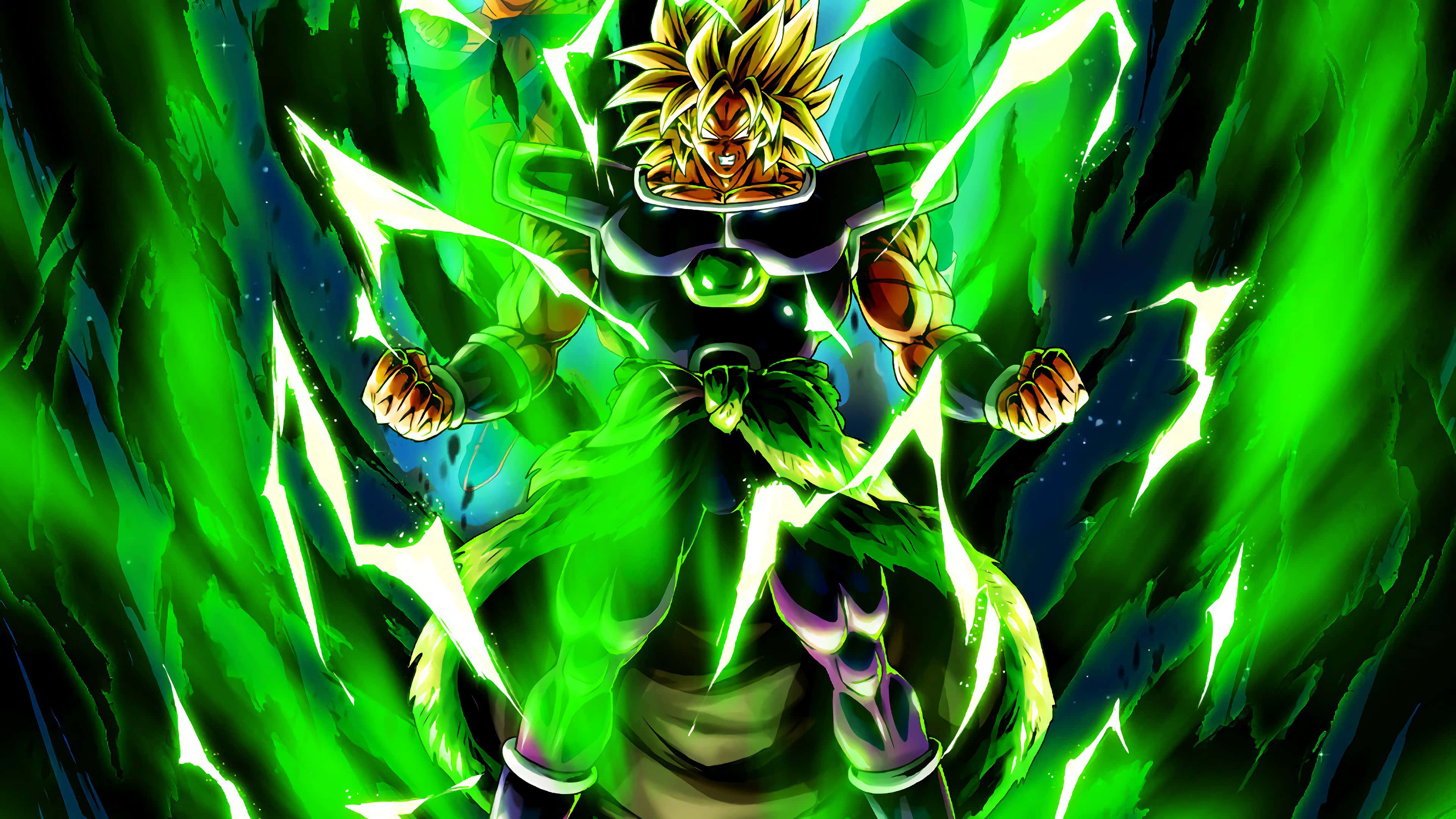 Goku anajiandaa kumenyana na Msayani wa hadithi, Broly Picha ya Ukuta