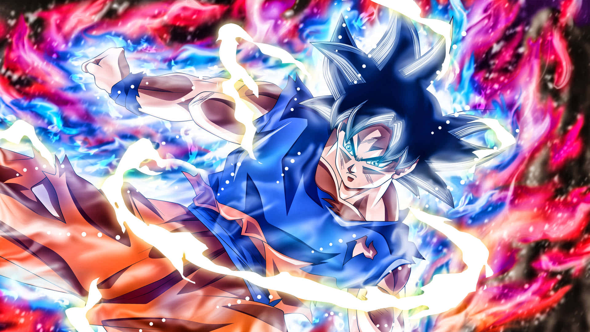 Goku anatoa nguvu zake za Ultra Instinct! Picha ya Ukuta