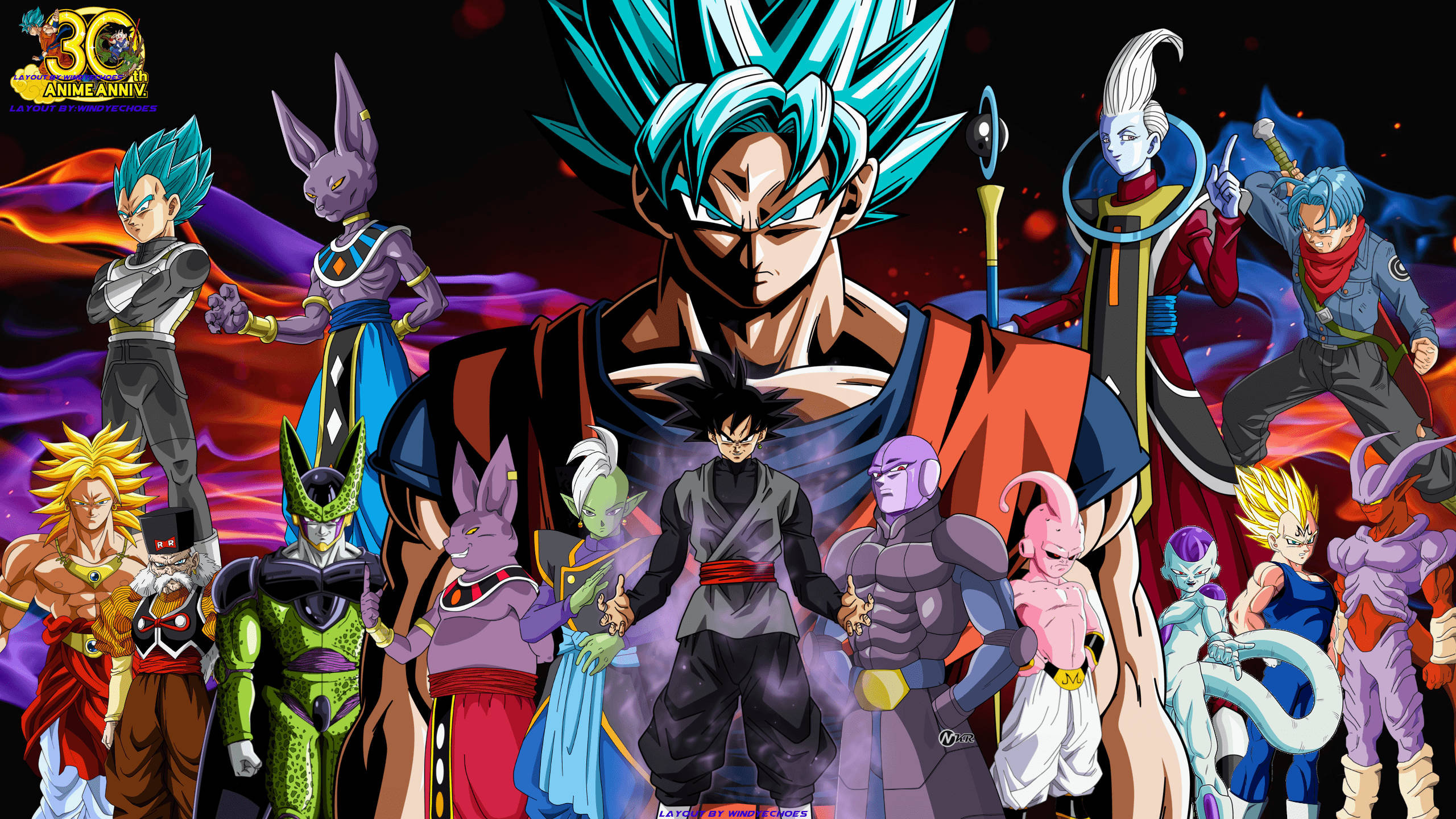 Goku Anatumia Kamehameha Kupambana na Frieza Picha ya Ukuta