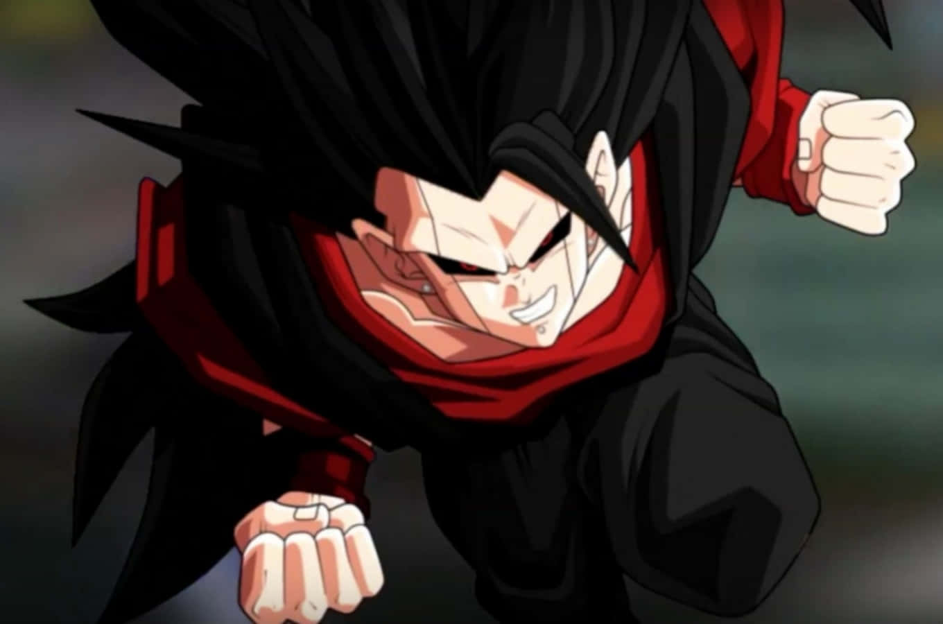 Goku Black akiongoza nguvu zake za kuvutia Picha ya Ukuta