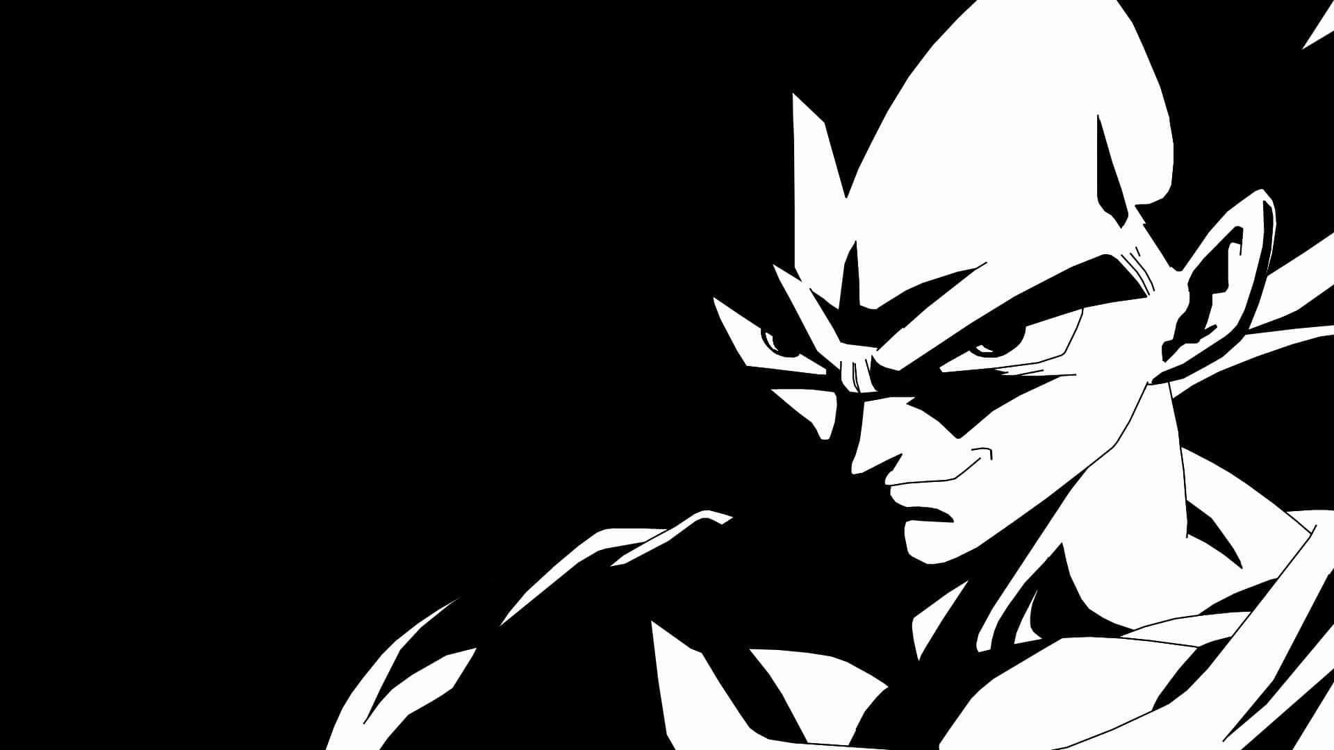 Goku Black Mwenye Nguvu Akitoa Nguvu Zake Kwenye Uwanja wa Vita Wenye Moto Picha ya Ukuta