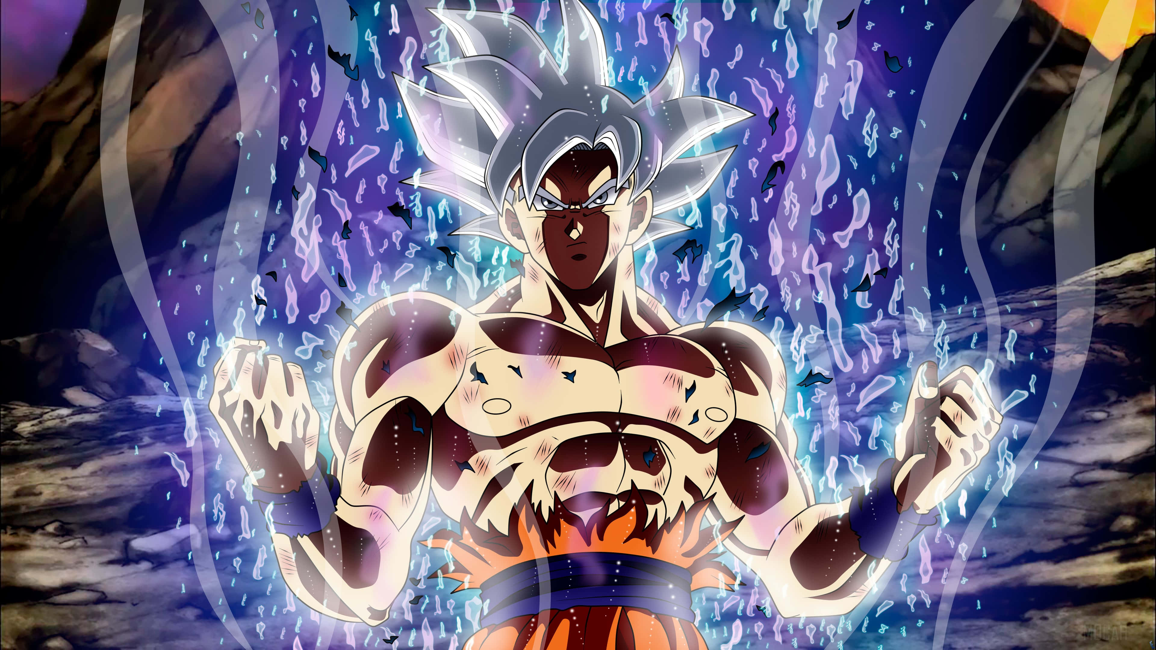 Goku Inakua Nguvu Zake za Ndani Picha ya Ukuta