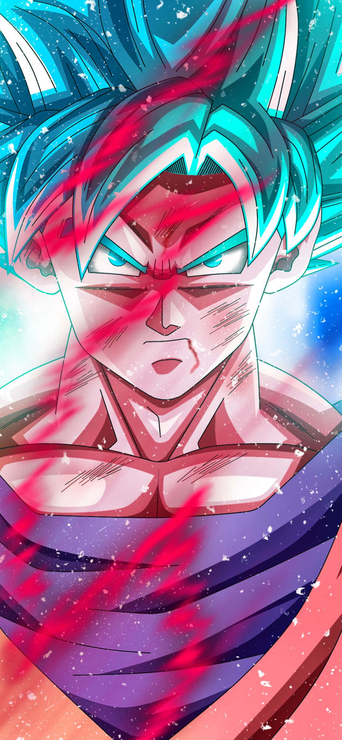 Goku Kaio Ken Dragon Ball Super iPhone Picha ya Ukuta
