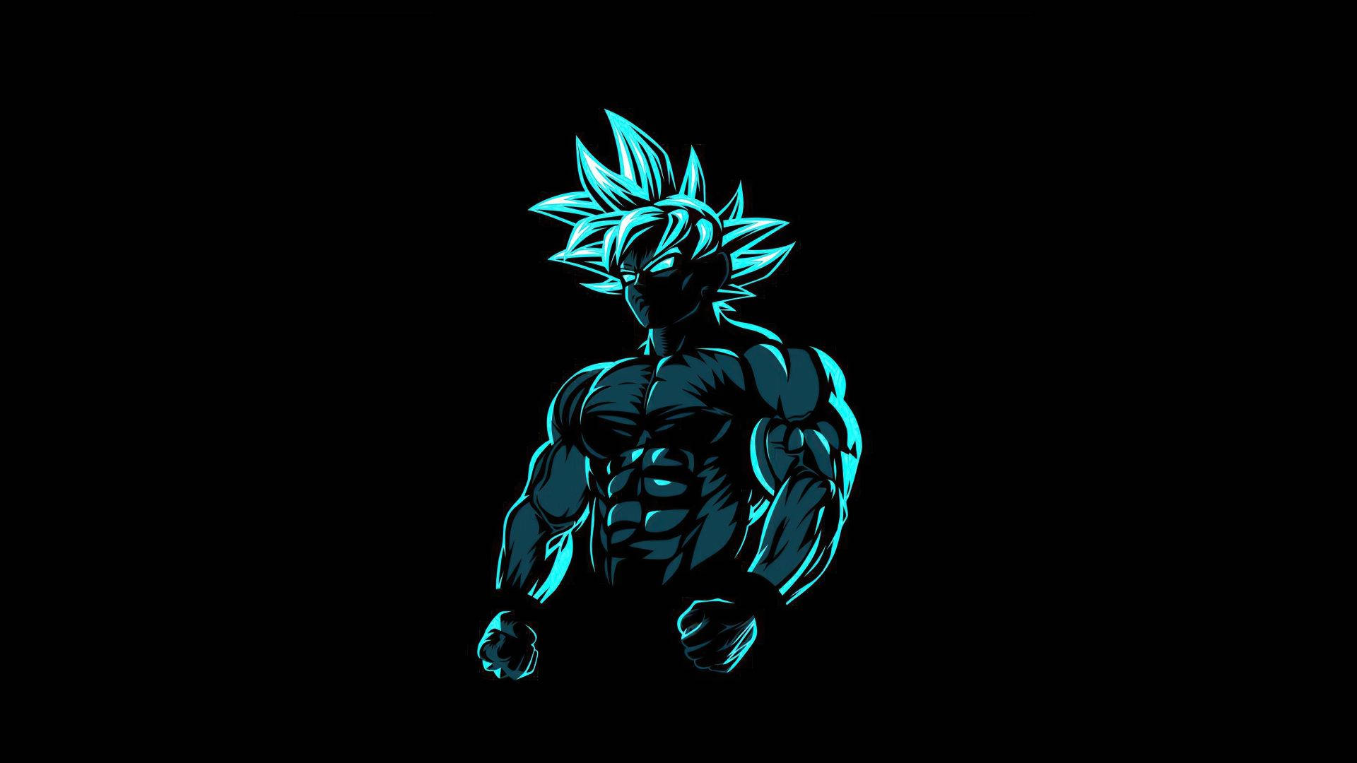 Goku Mandwea ya Anime Nyeusi ya Kompyuta Picha ya Ukuta