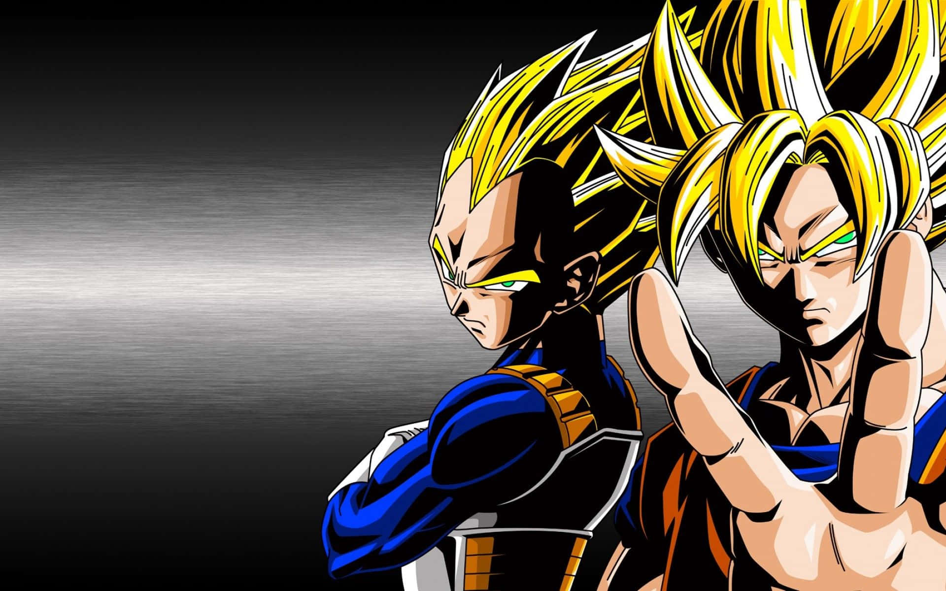 Goku na Vegeta Dragon Ball Z Gradient Picha ya Ukuta