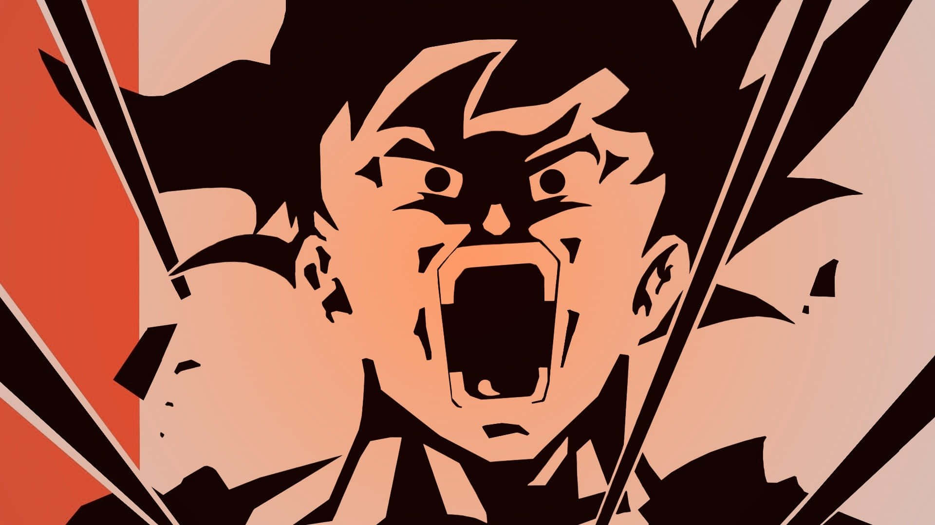 Goku na Vegeta Katika Njia Zao za Mwisho za Super Saiyan Picha ya Ukuta