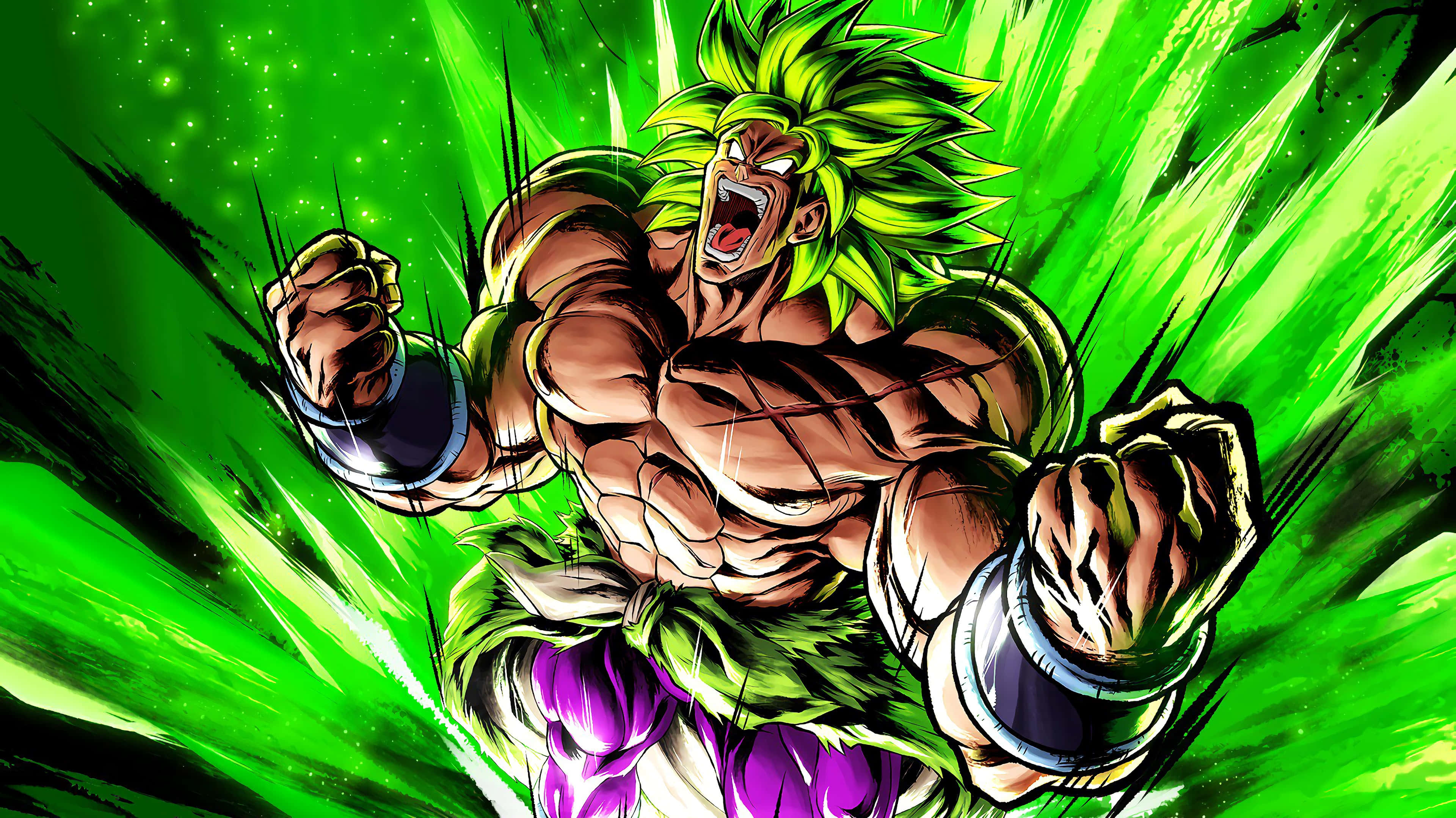 Goku na Vegeta wamejiandaa kupigana katika filamu ya kusisimua ya Dragon Ball Super Broly Picha ya Ukuta