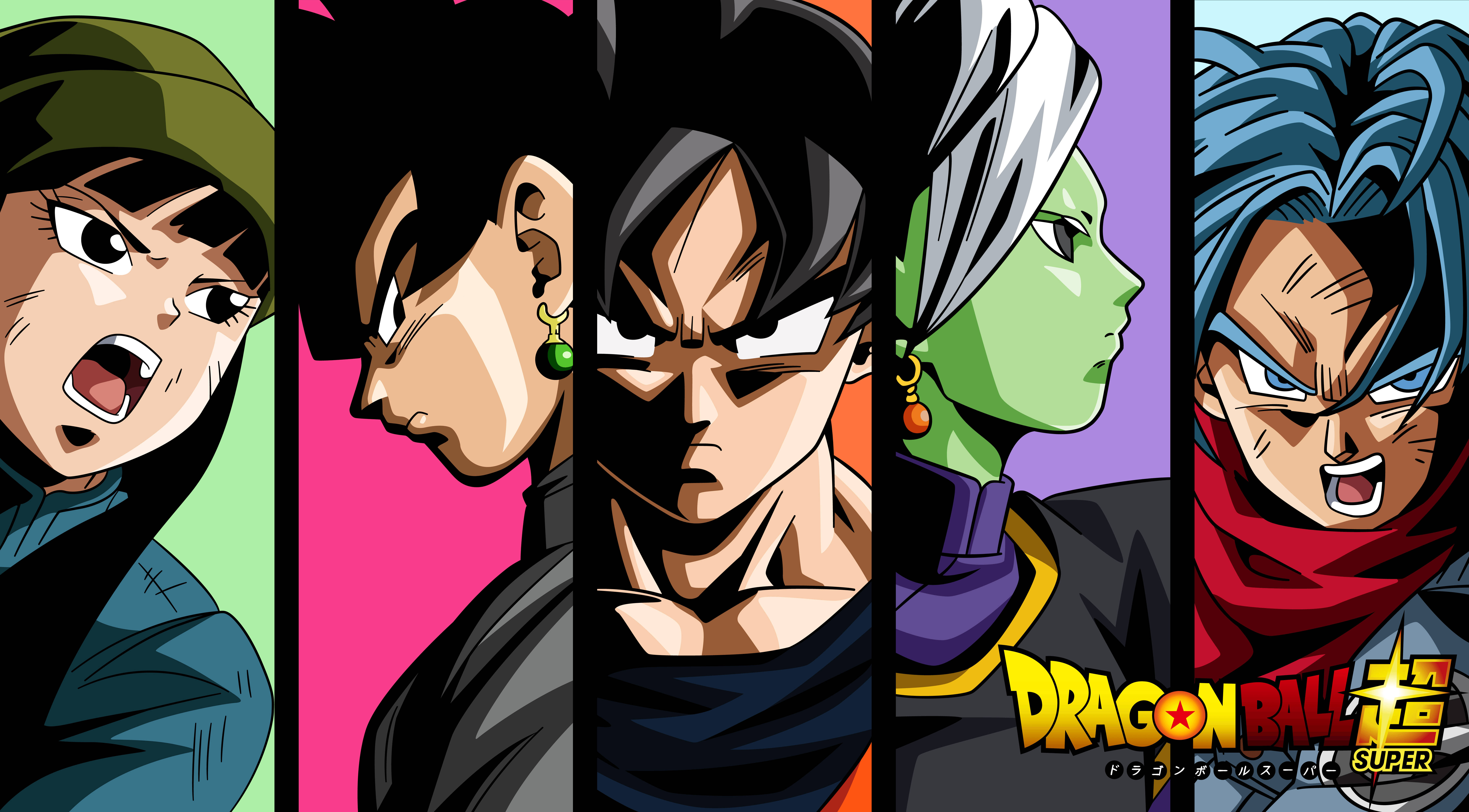 Goku na Washirika Wake Wanaungana Kuokoa Ulimwengu Picha ya Ukuta