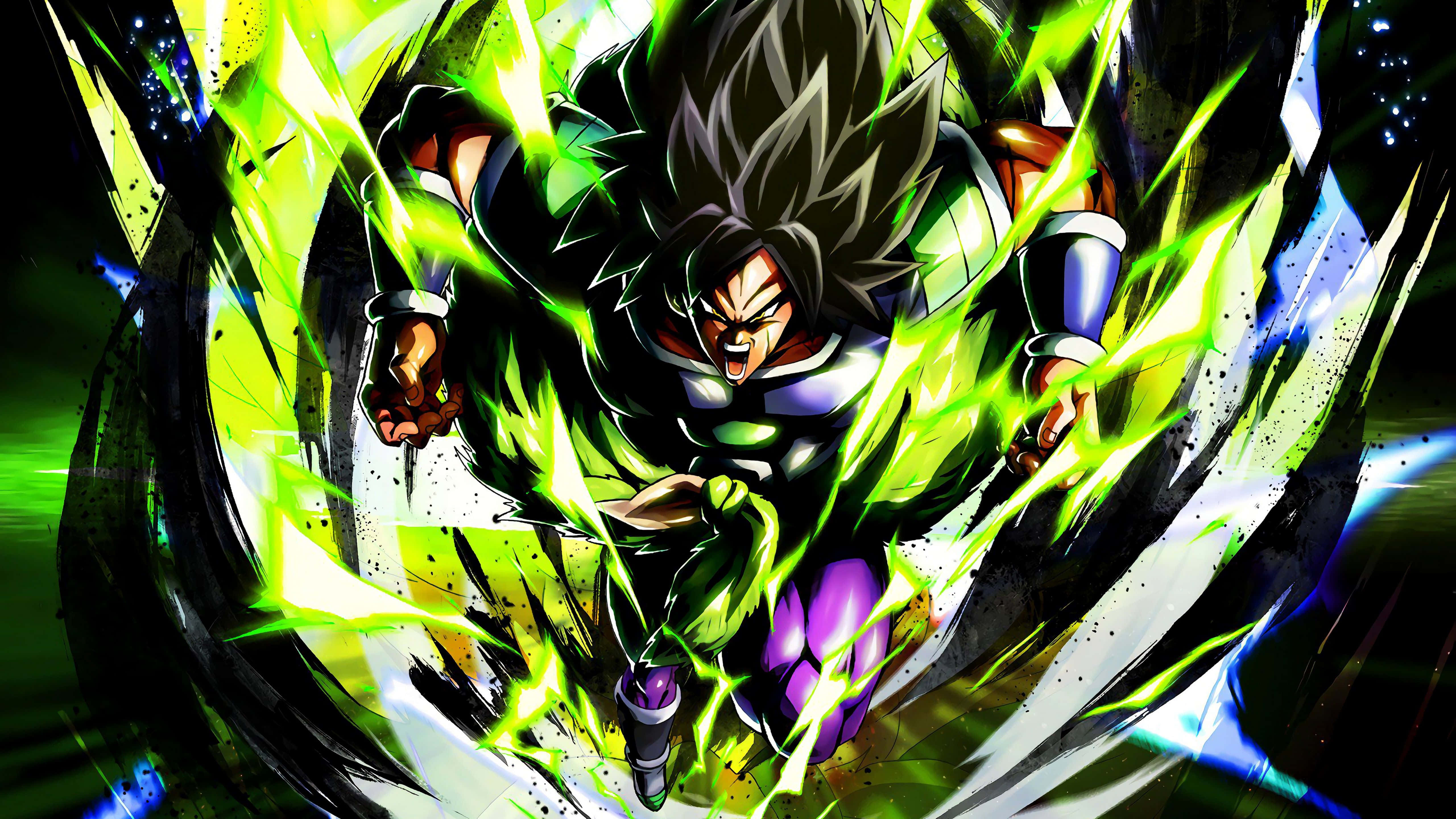 Goku, Vegeta na Broly wanajiandaa kukabiliana katika Dragon Ball Super: Broly Picha ya Ukuta