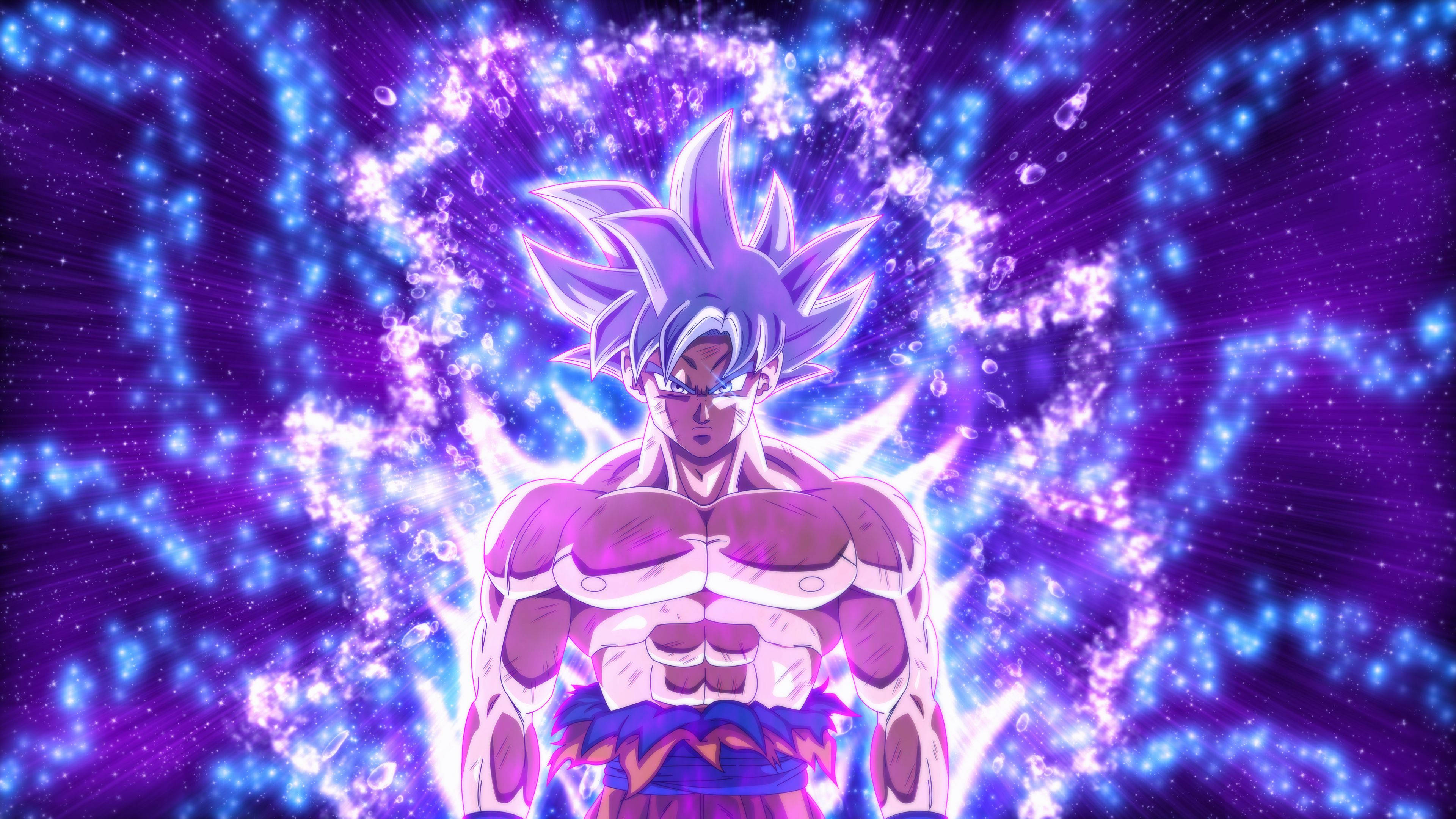 Goku wa Ultra Instinct Halisi DBZ 4K Picha ya Ukuta