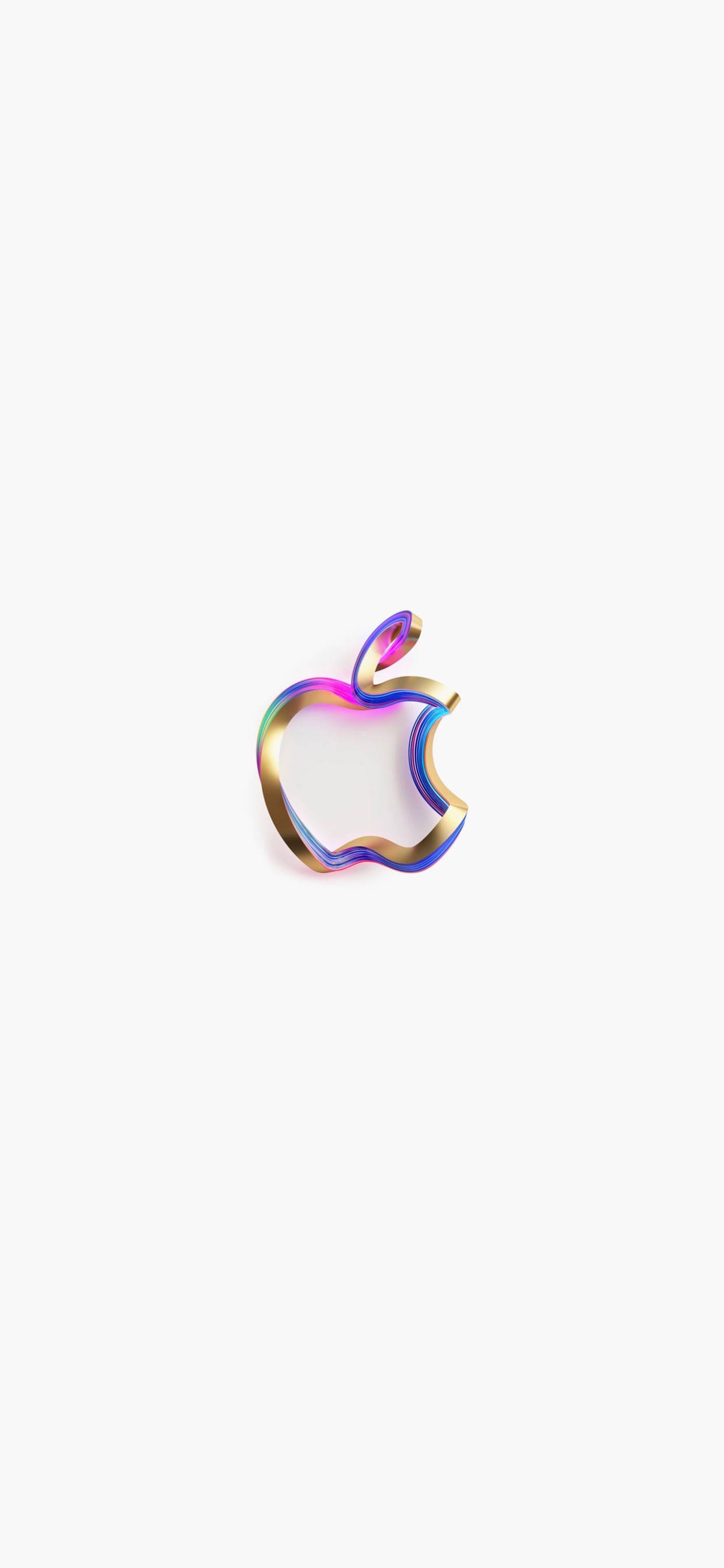 Golden Apple Logo iPhone Picha ya Ukuta