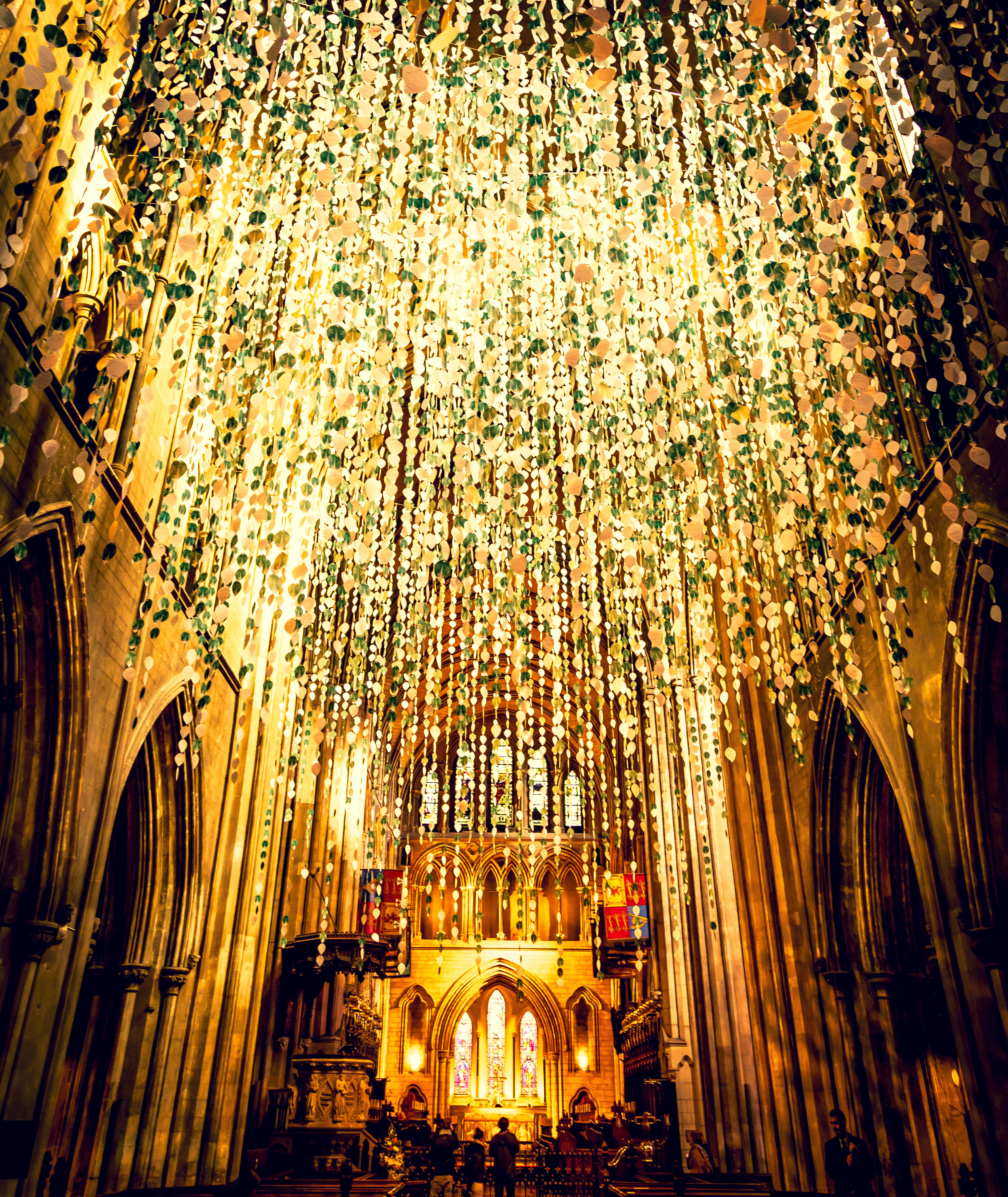Golden St. Patrick's Cathedral Ireland Picha ya Ukuta