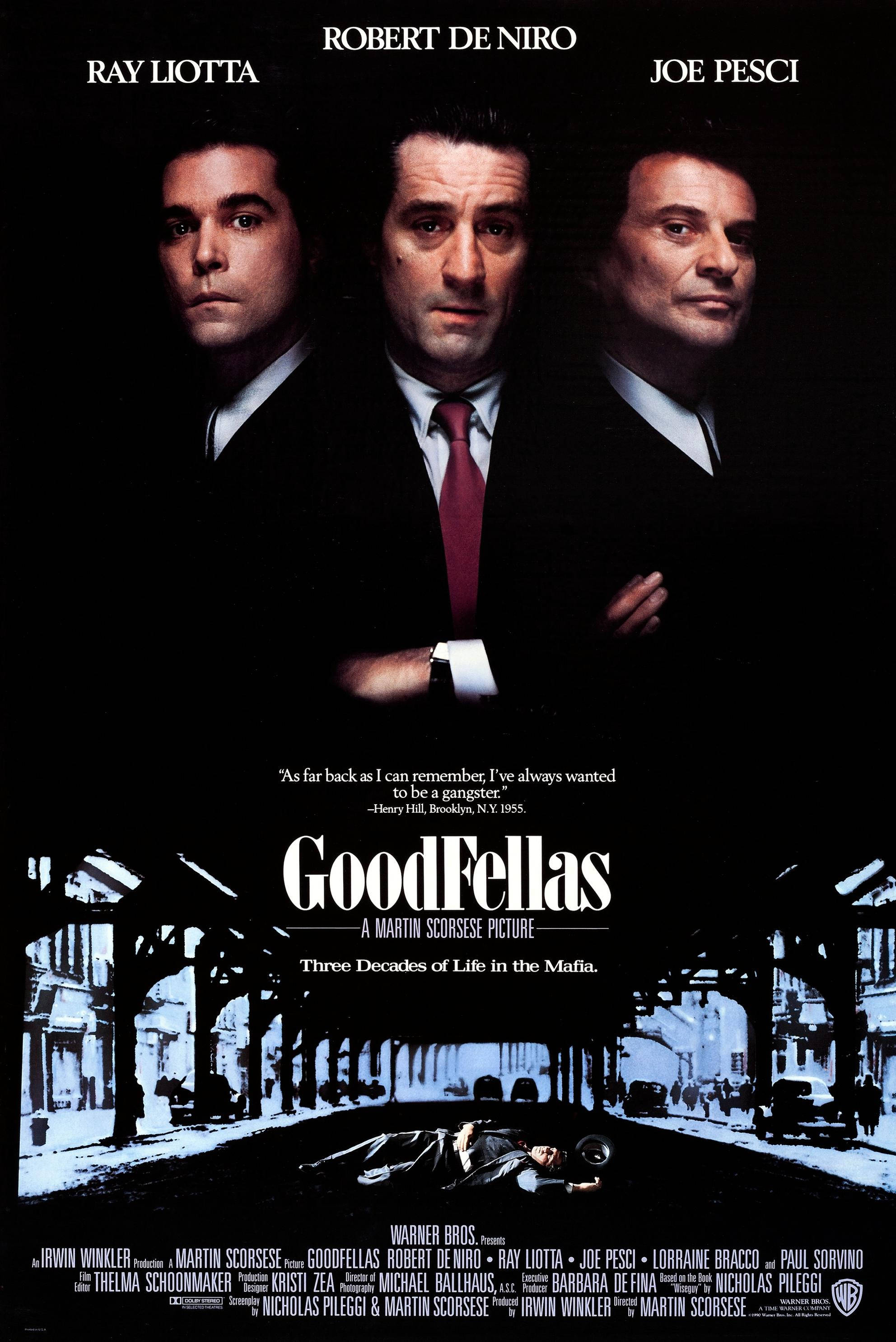 Goodfellas Biographical Crime Film Picha ya Ukuta