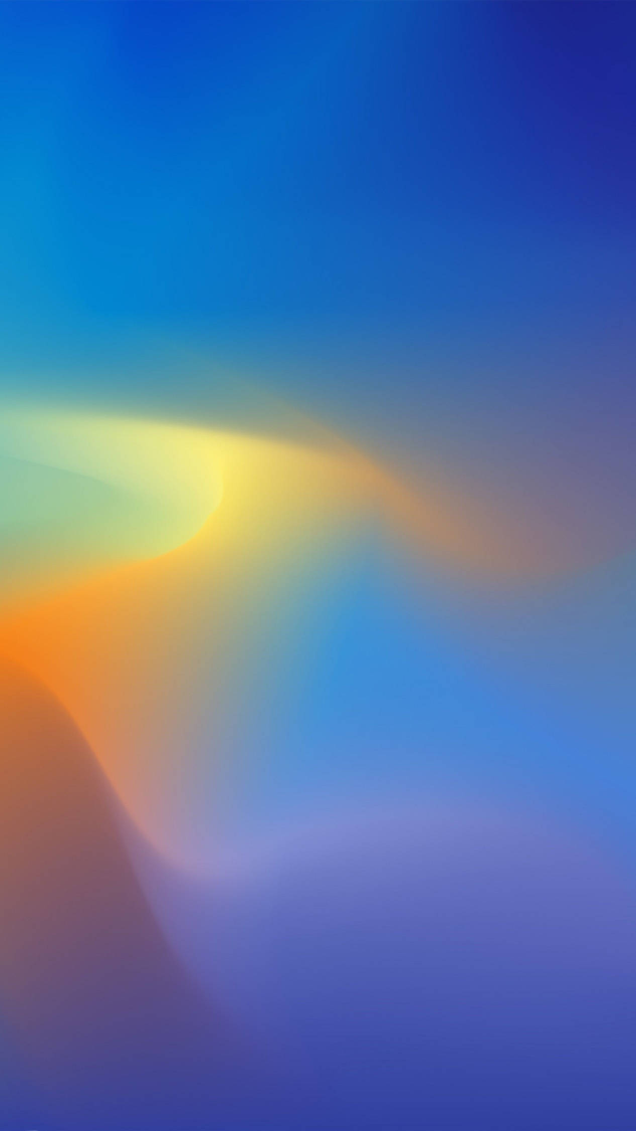 Gradienti ya Bluu ya Android 4K Picha ya Ukuta